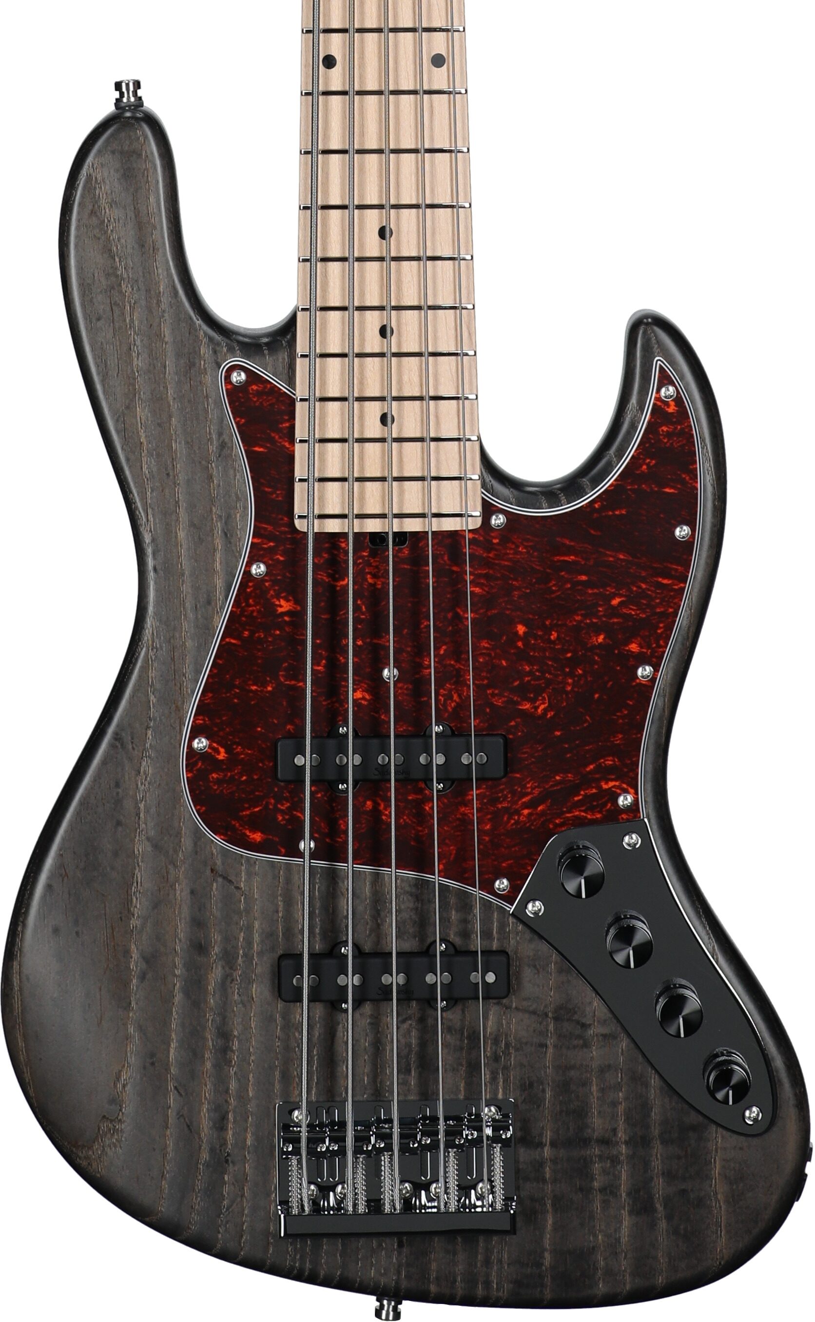 Sadowsky MetroLine 21-fret Vintage J/J Bass, 5-String (with Gig Bag), Nirvana Black, Serial Number SML H 004710-24, Body Straight Front