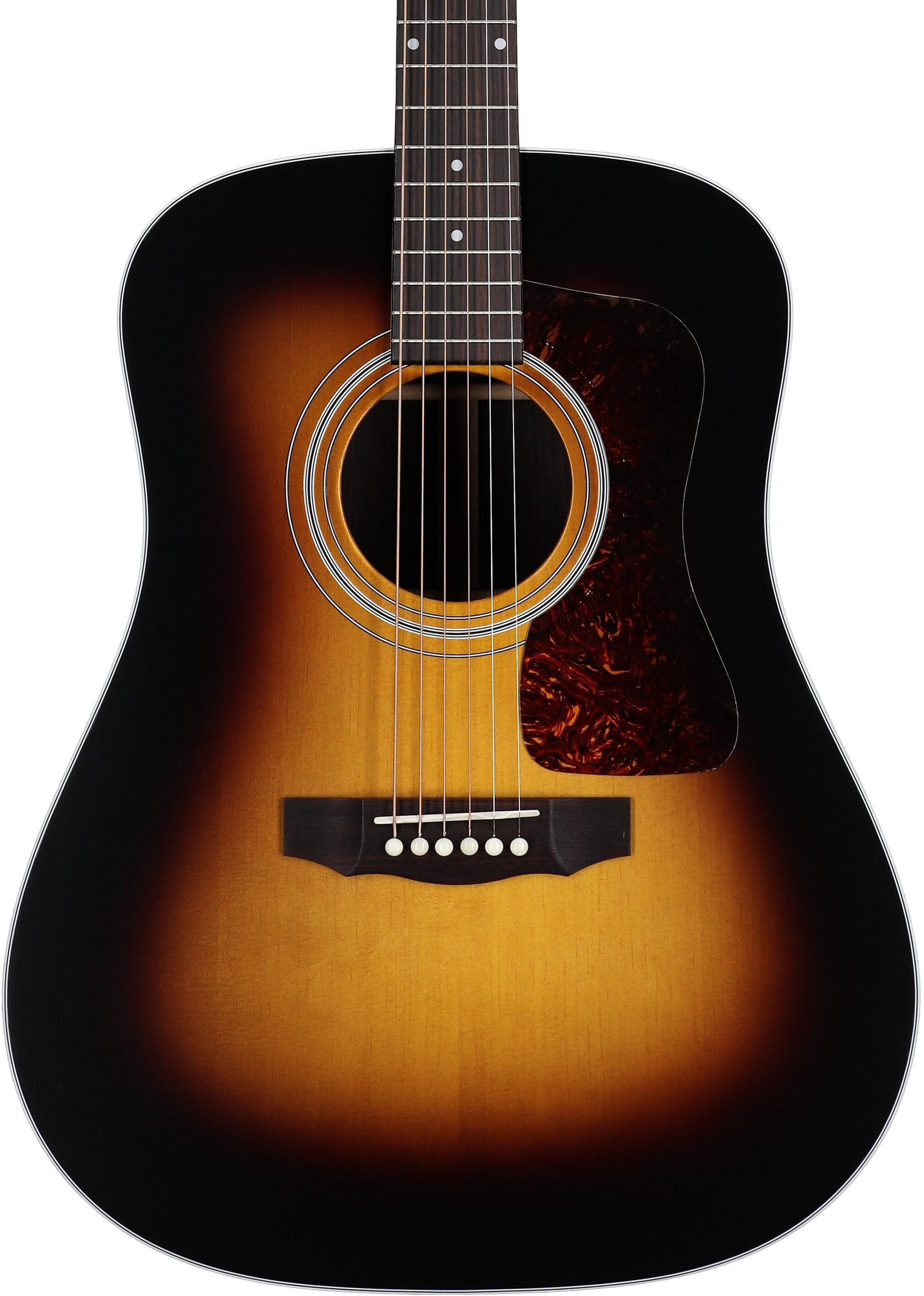 Guild D-50 Standard Dreadnought Acoustic Guitar, Antique Burst, Serial Number US250088, Body Straight Front