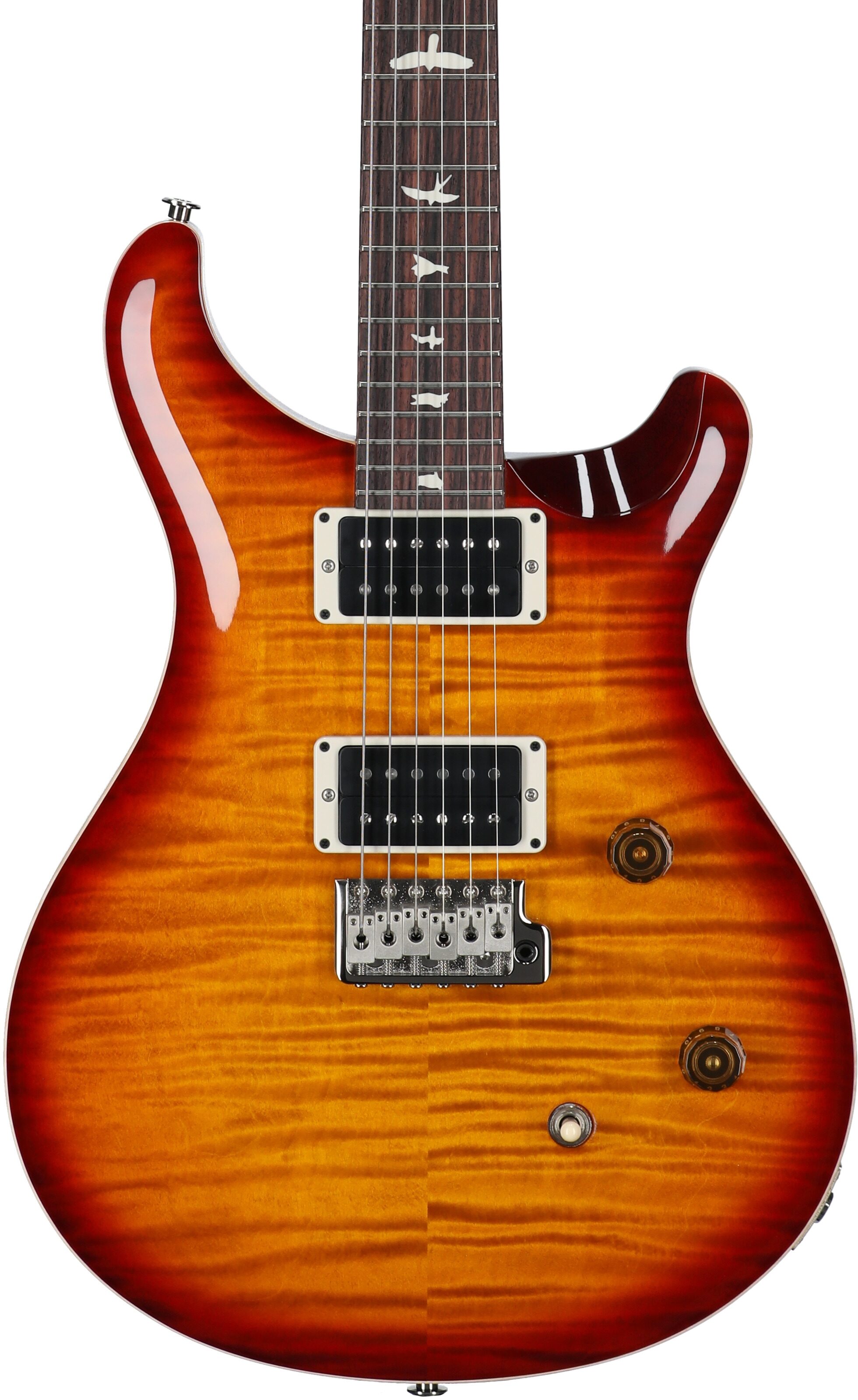 PRS Paul Reed Smith CE24 Electric Guitar (with Gig Bag), Dark Cherry Sunburst, Serial Number 0402530, Body Straight Front