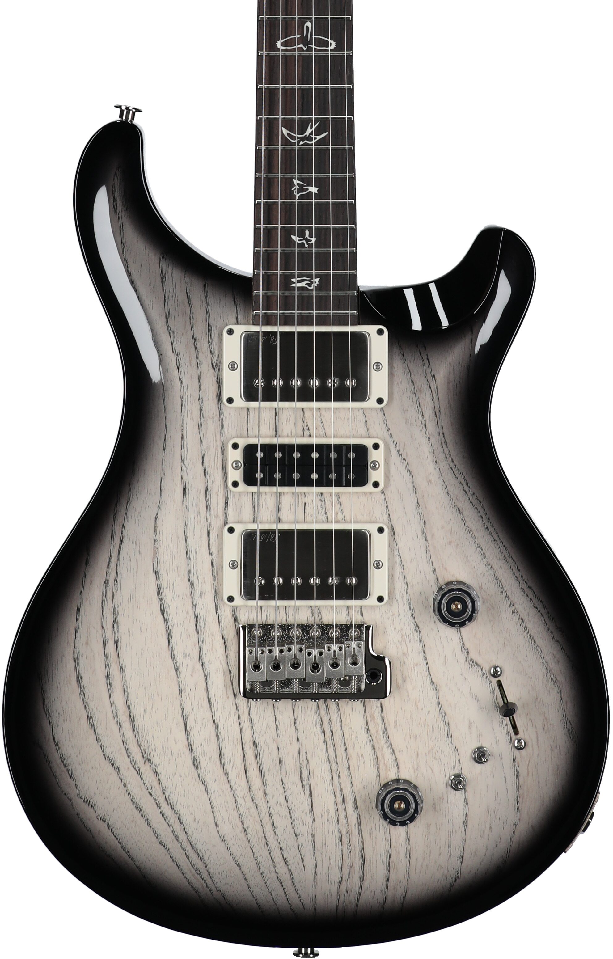 PRS Paul Reed Smith Swamp Ash Special Electric Guitar, with Rosewood Fingerboard (with Gig Bag), White Doghair Smokeburst, Serial Number 0405325, Body Straight Front