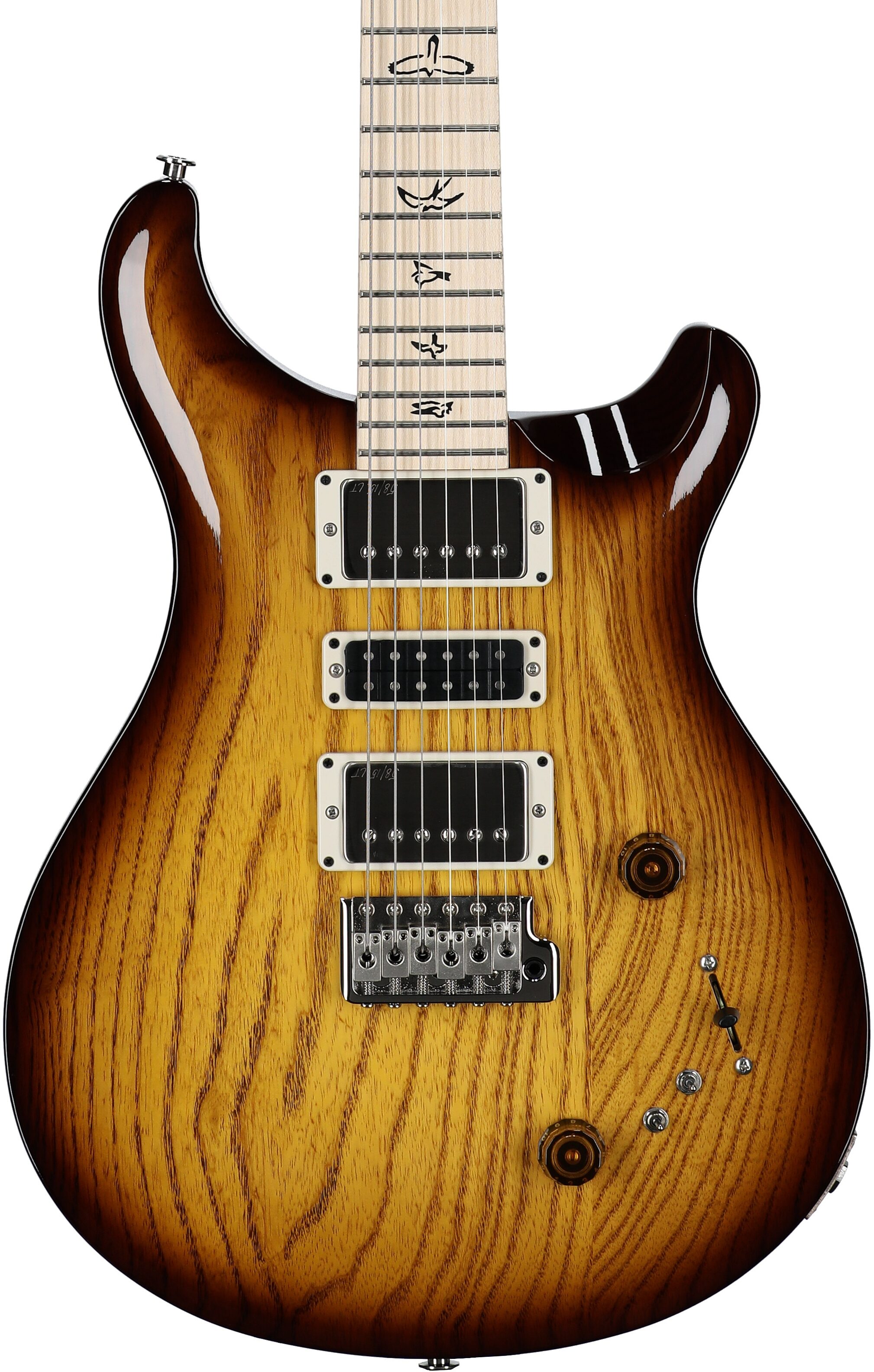 PRS Paul Reed Smith Swamp Ash Special Maple Electric Guitar (with Gig Bag), Tobacco Sunburst, Serial Number 0404828, Body Straight Front