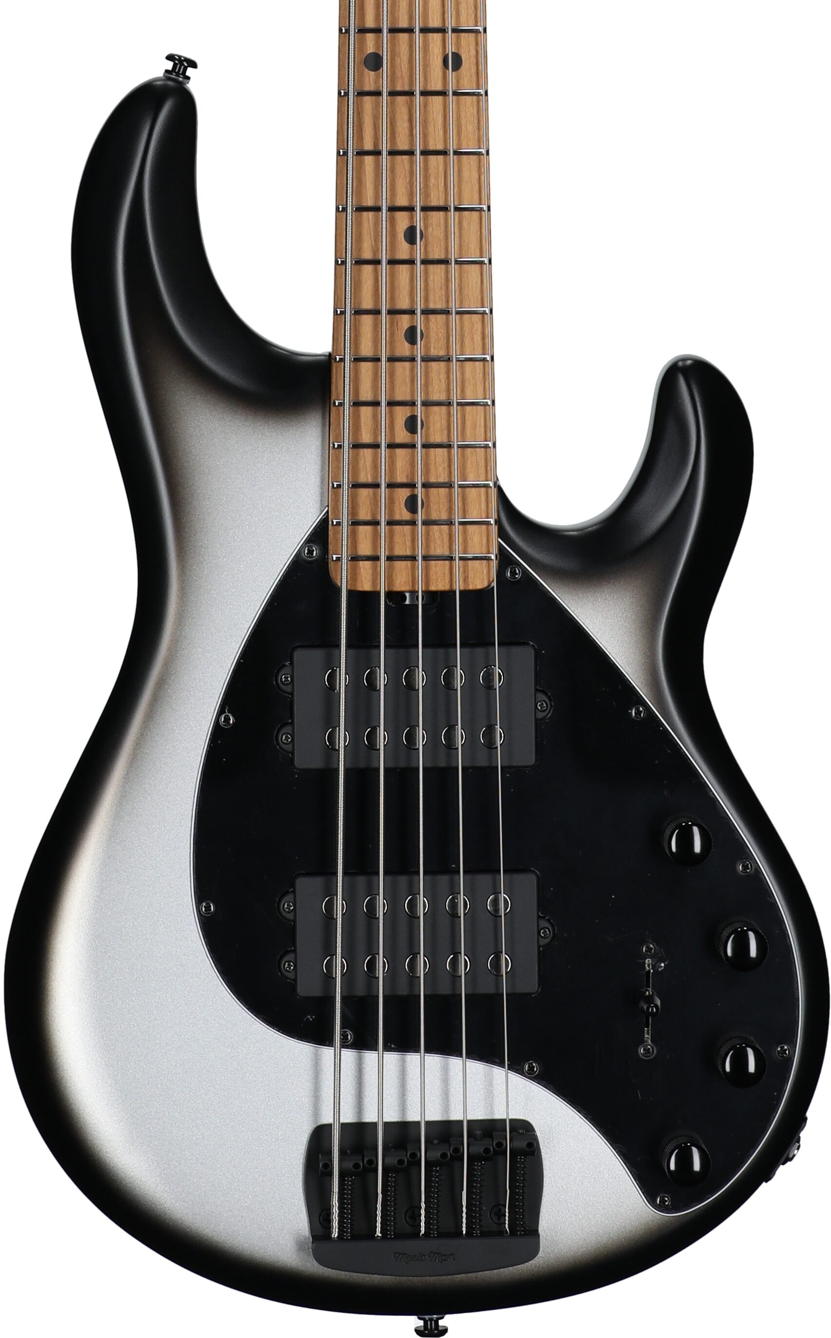 Ernie Ball Music Man StingRay 5 Special HH Electric Bass (with Case), Black Rock, Serial Number K07671, Body Straight Front