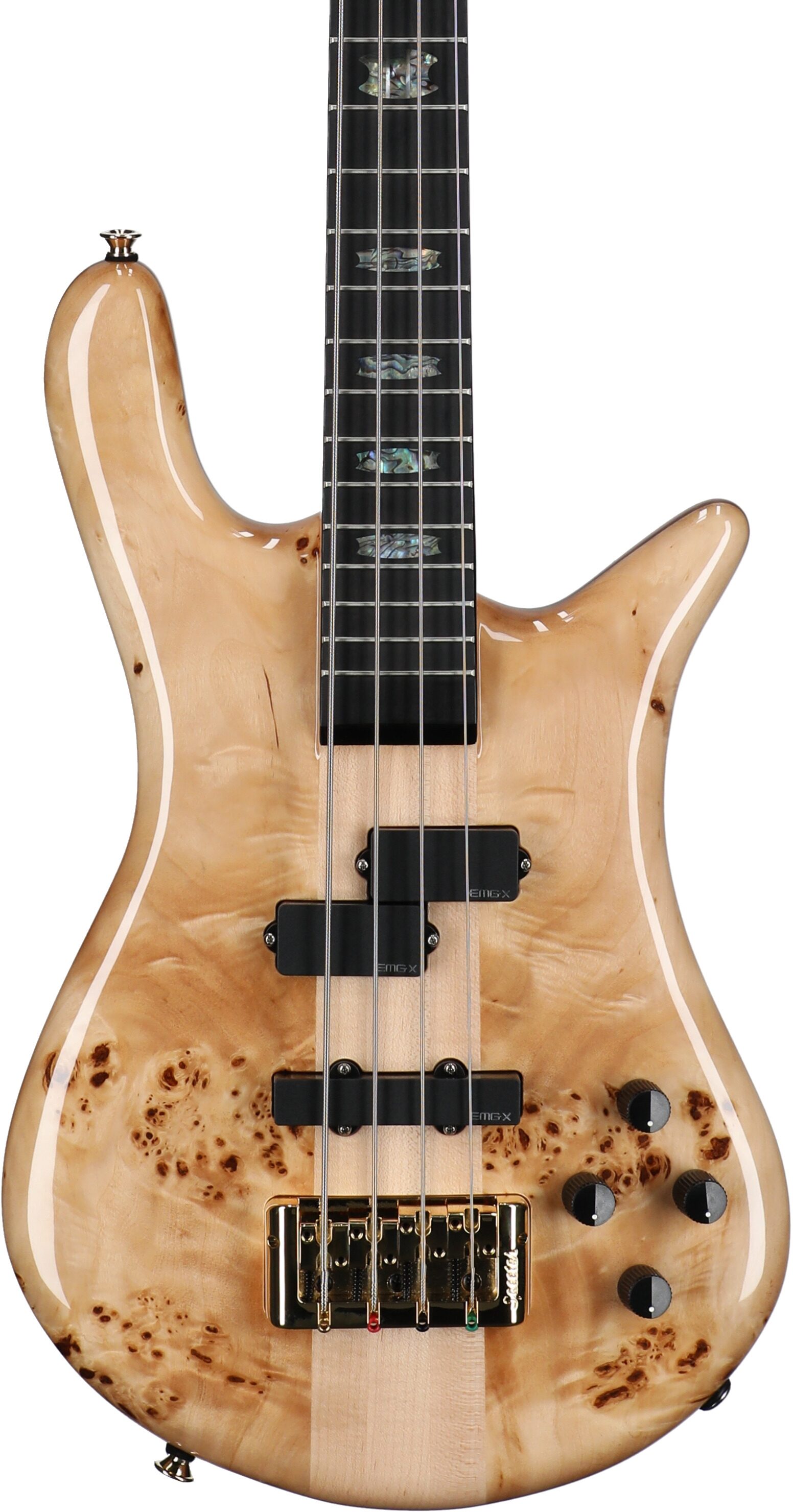 Spector Euro 4 Custom Electric Bass (with Gig Bag), Natural Gloss, Serial Number 21211nb22745, Body Straight Front