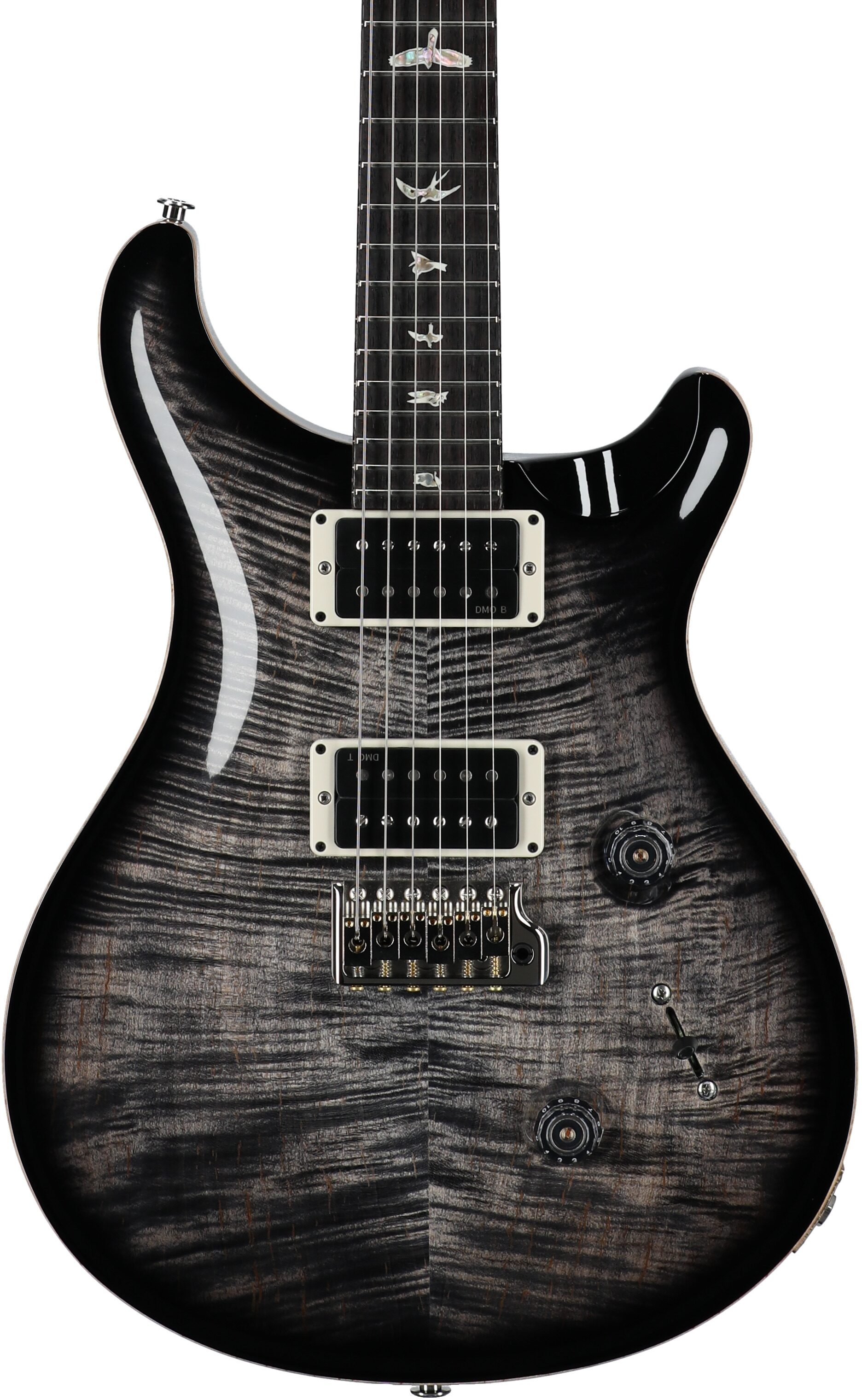 PRS Paul Reed Smith Custom 24 Gen III Electric Guitar (with Case), Charcoal Burst, Serial Number 0403082, Body Straight Front