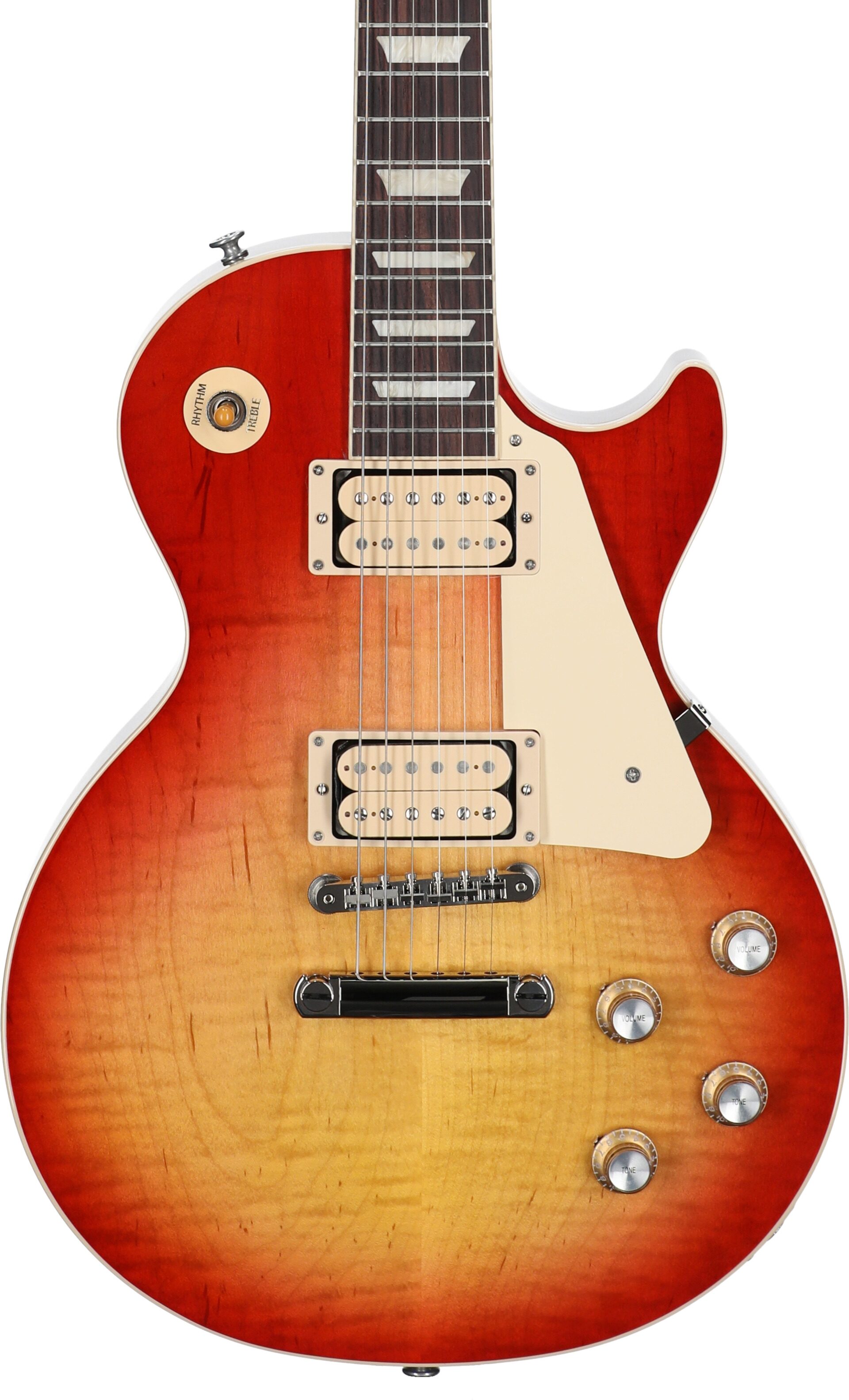 Gibson Limited Edition Les Paul Standard '60s Double Trouble Electric Guitar, Vintage Cherry Sunburst, Serial Number 210050306, Body Straight Front