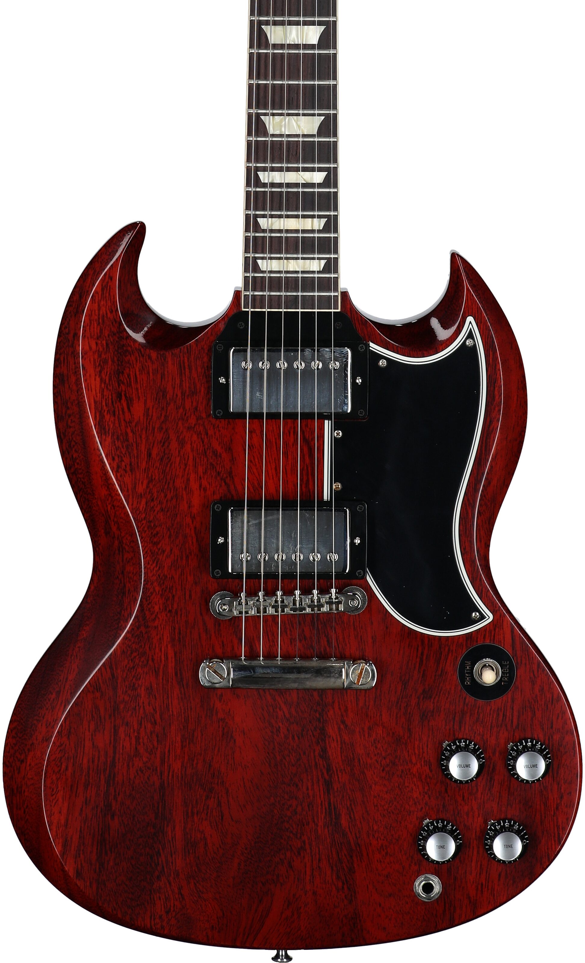 Gibson Custom 61 SG Standard VOS Electric Guitar (with Case), Cherry, with Nickel Hardware, Serial Number 501431, Body Straight Front