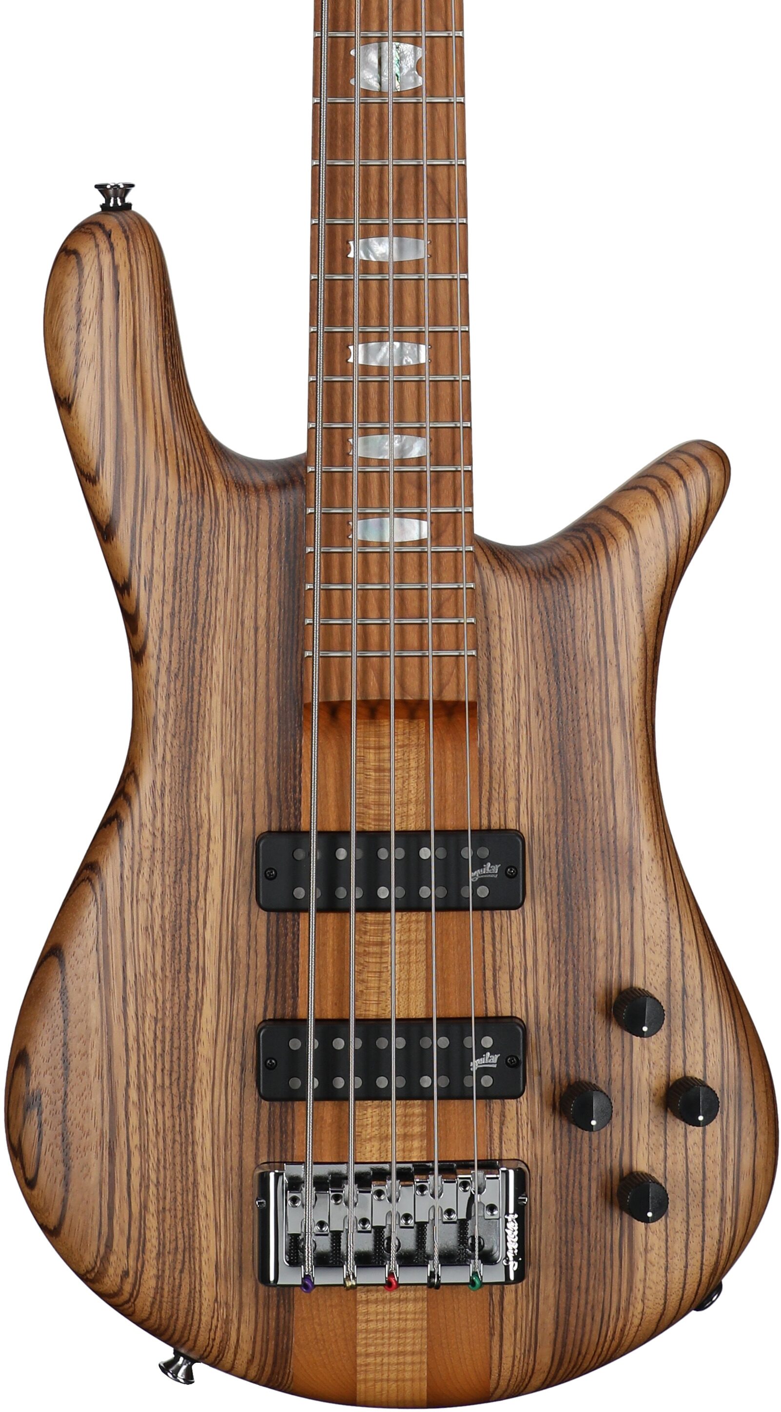 Spector Euro 5 RST Electric Bass, 5-String (with Gig Bag), Zebrawood Natural Matte, Serial Number NB22793, Body Straight Front