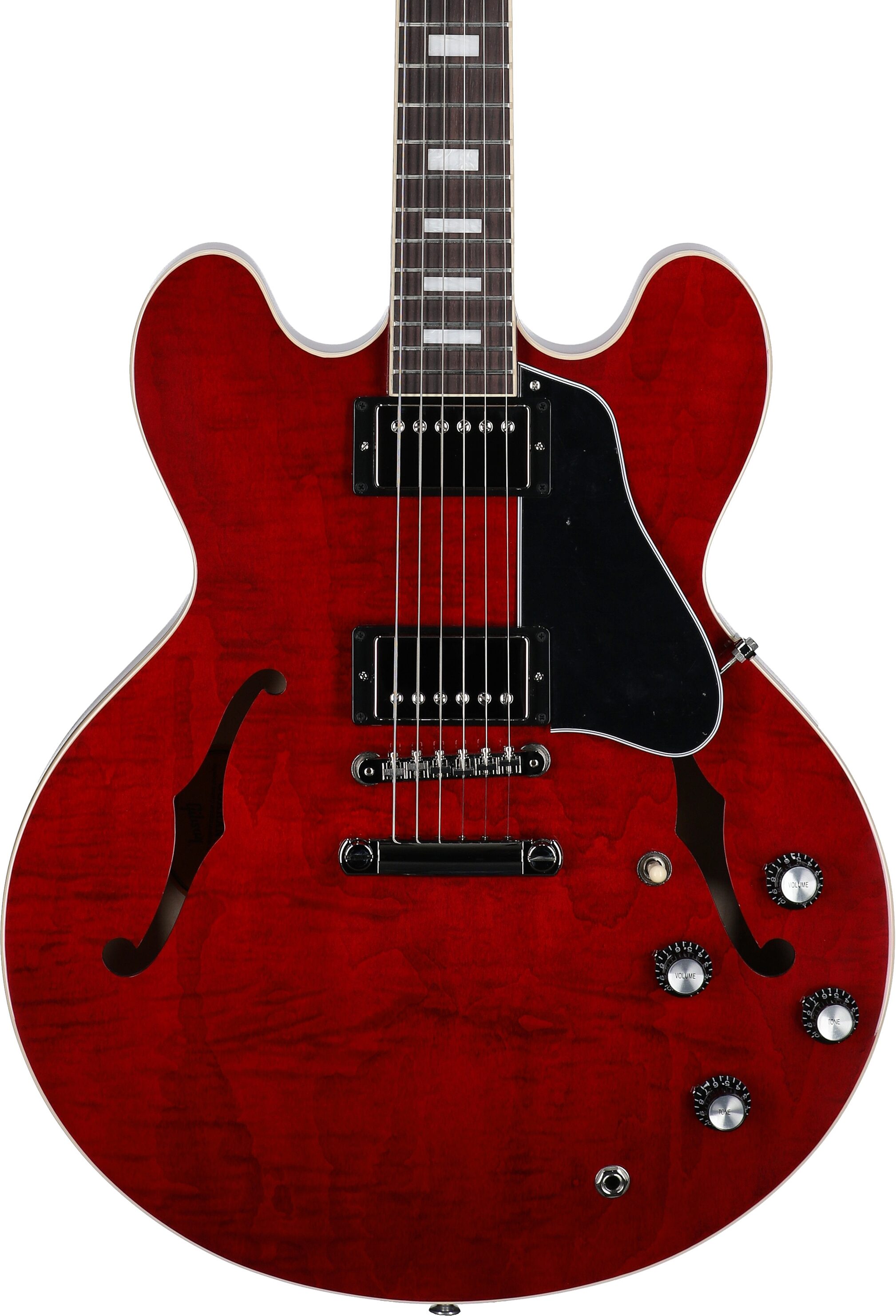 Gibson ES-335 Figured Electric Guitar (with Case), Sixties Cherry, Serial Number 207850052, Body Straight Front