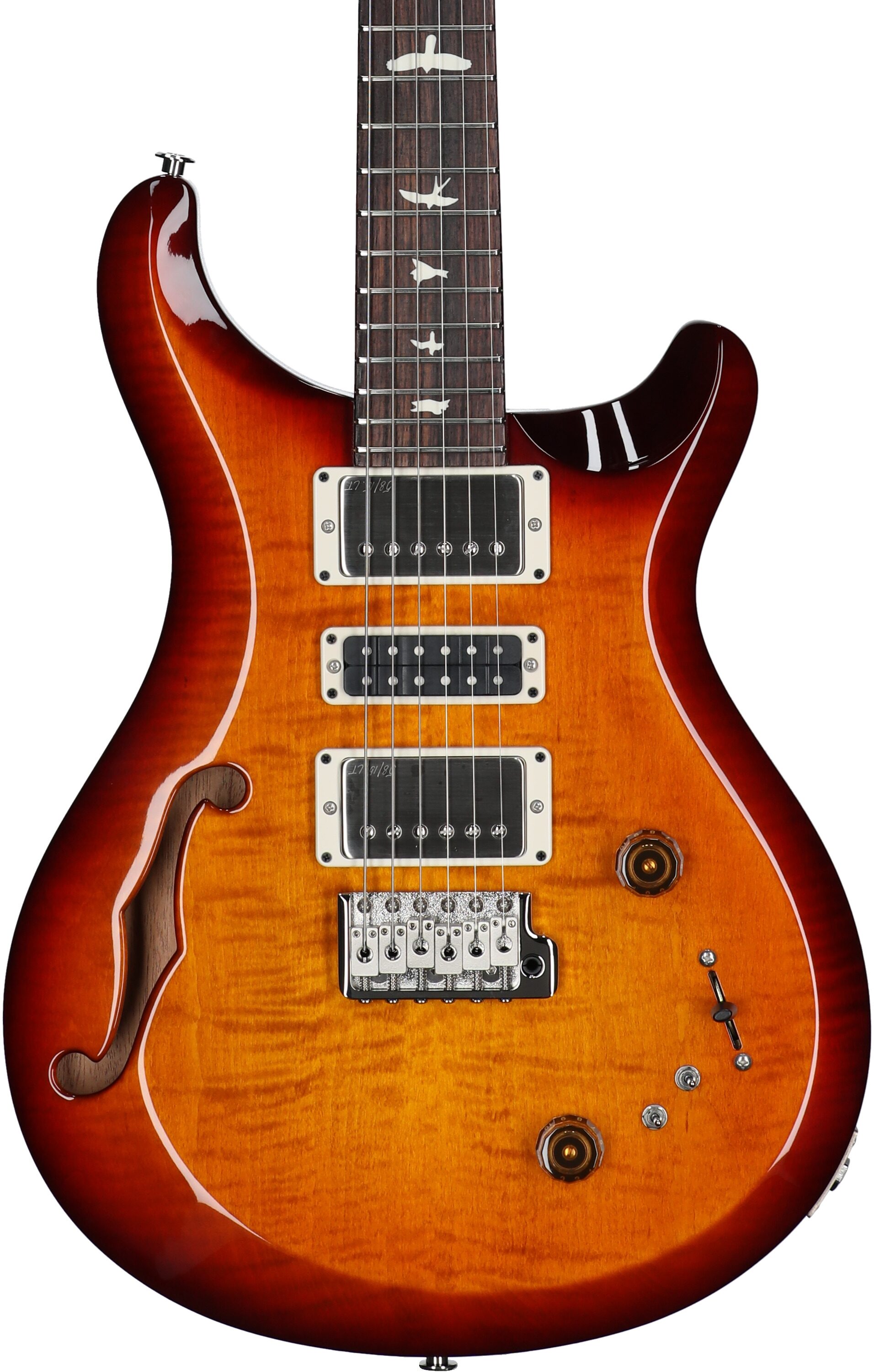 PRS Paul Reed Smith S2 Special Semi-Hollow Electric Guitar (with Gig Bag), Dark Cherry Sunburst, Serial Number S2080898, Body Straight Front