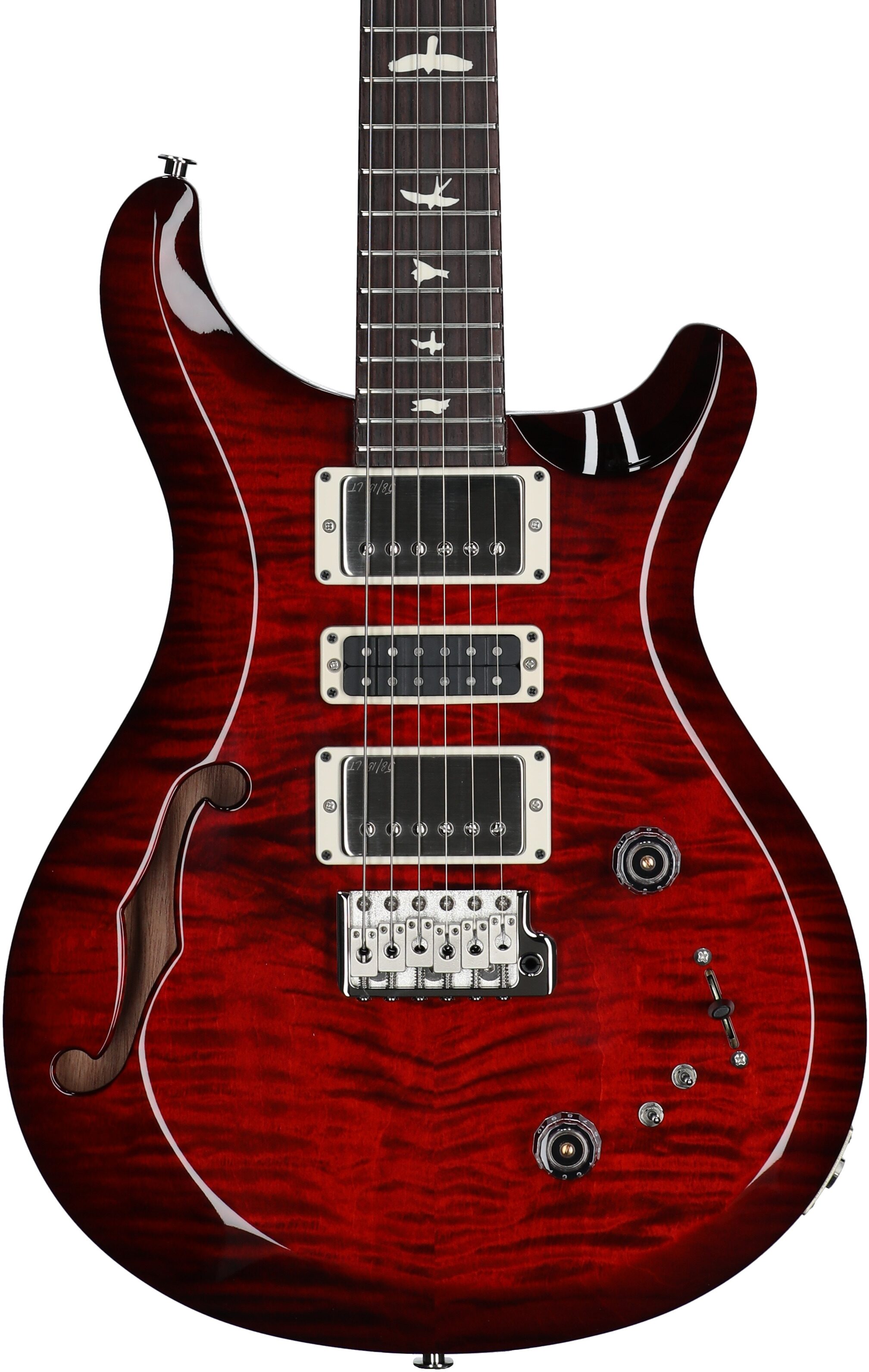 PRS Paul Reed Smith S2 Special Semi-Hollow Electric Guitar (with Gig Bag), Fire Red Burst, Serial Number S2080465, Body Straight Front