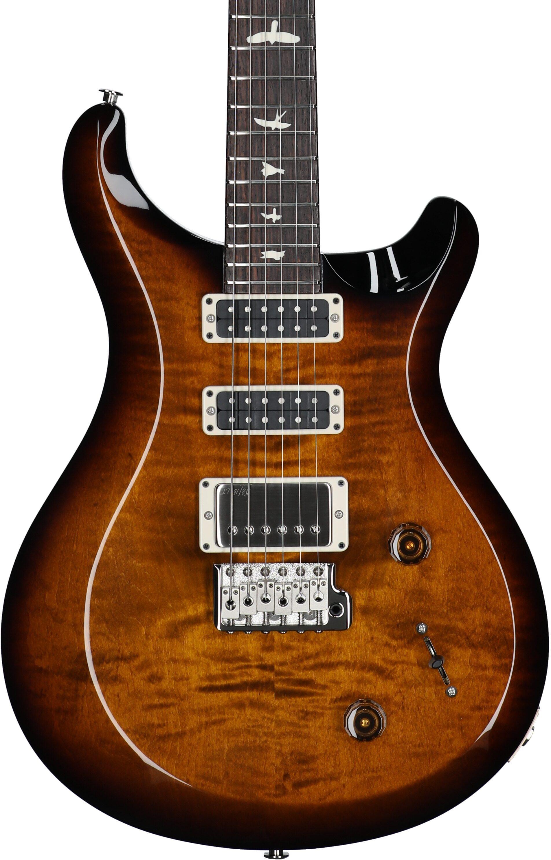 PRS Paul Reed Smith S2 Studio Electric Guitar, Black Amber, Serial Number S2080979, Body Straight Front