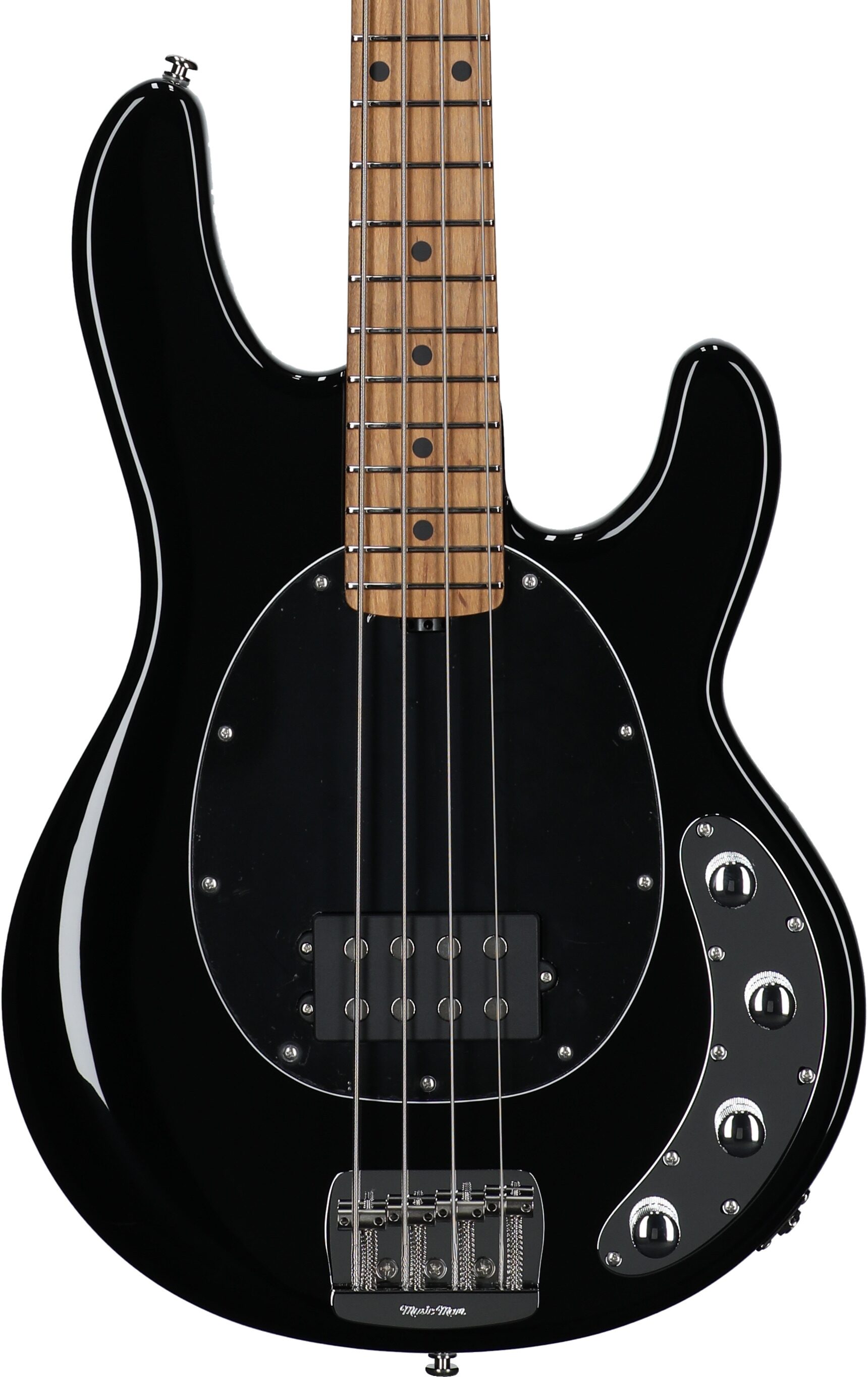 Ernie Ball Music Man StingRay Special Electric Bass (with Case), Black, Serial Number K07565, Body Straight Front