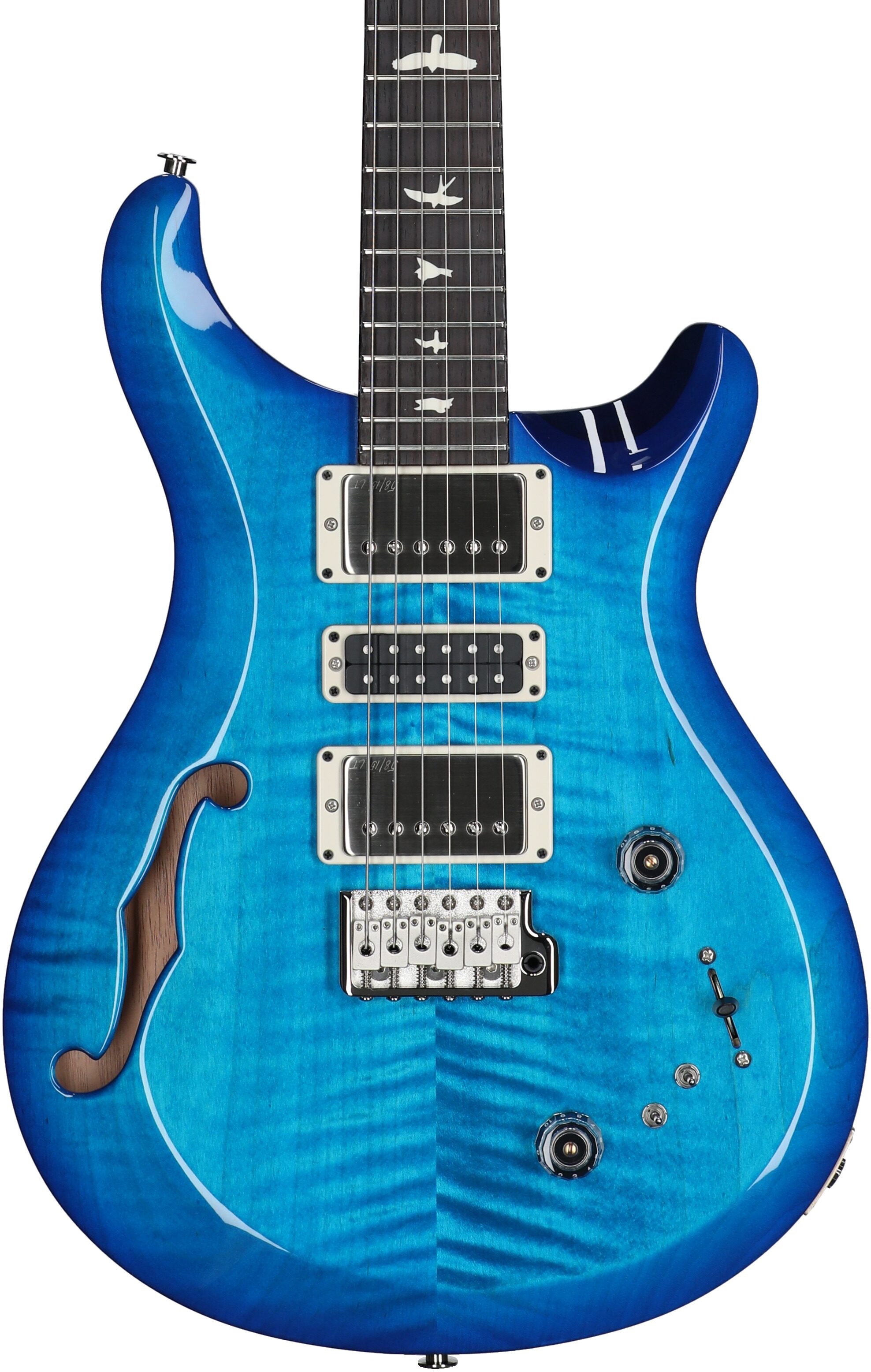 PRS Paul Reed Smith S2 Special Semi-Hollow Electric Guitar (with Gig Bag), Lake Blue, Serial Number S2080802, Body Straight Front