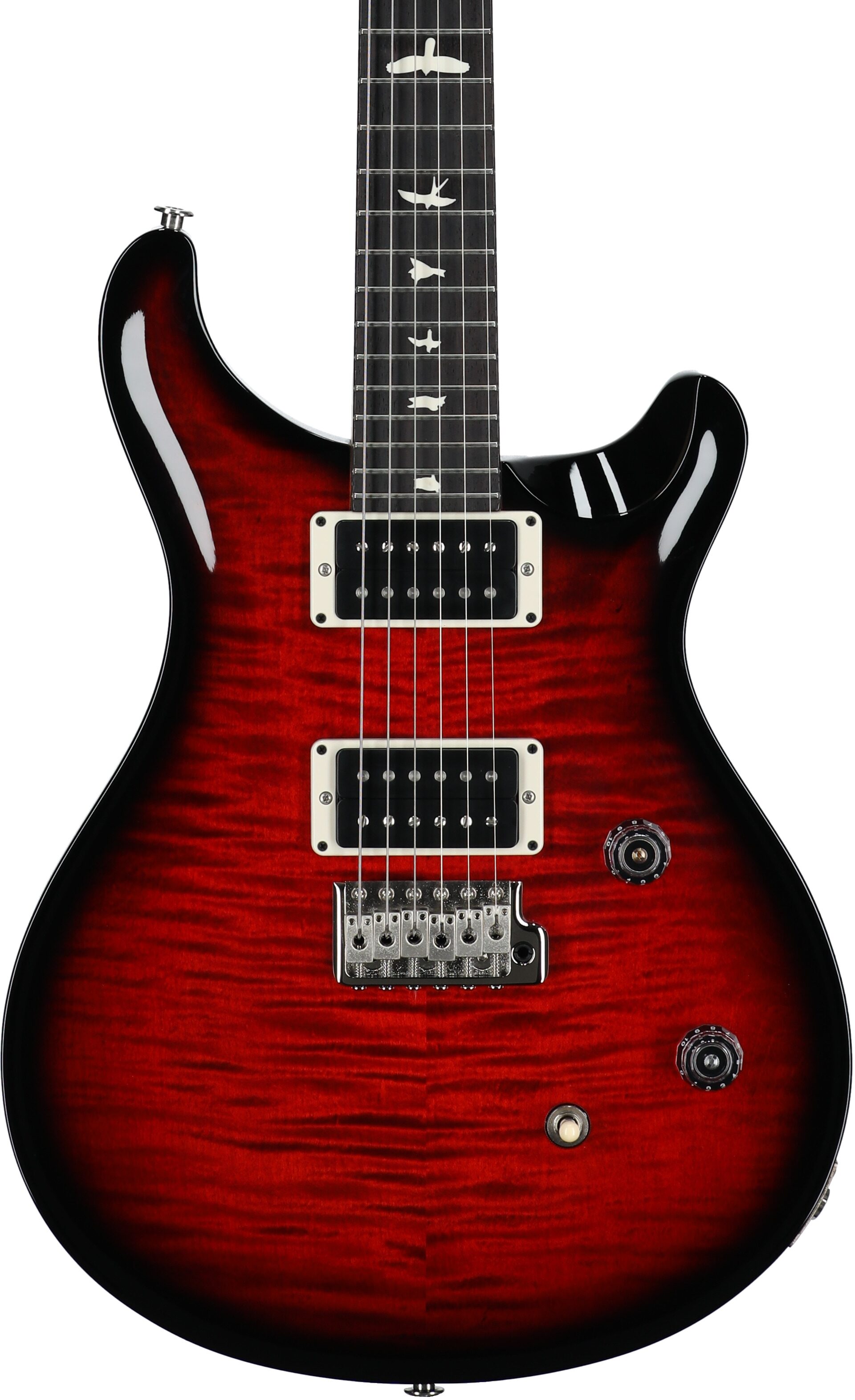PRS Paul Reed Smith CE24 Electric Guitar (with Gig Bag), Fire Red Wraparound Smokeburst, Serial Number 0405650, Body Straight Front