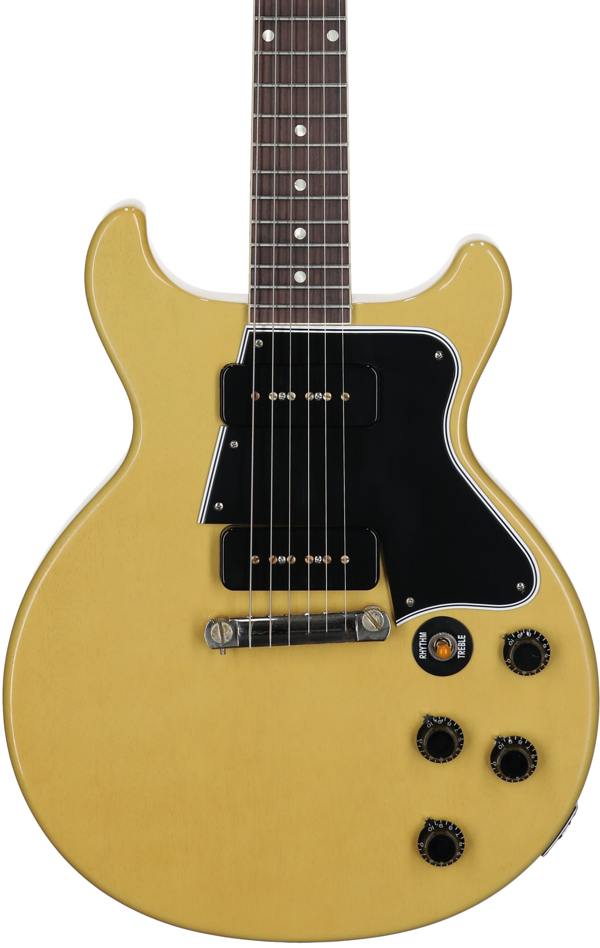 Gibson Custom 1960 Les Paul Special Double Cut Electric Guitar (with Case), TV Yellow, Serial Number 05127, Body Straight Front
