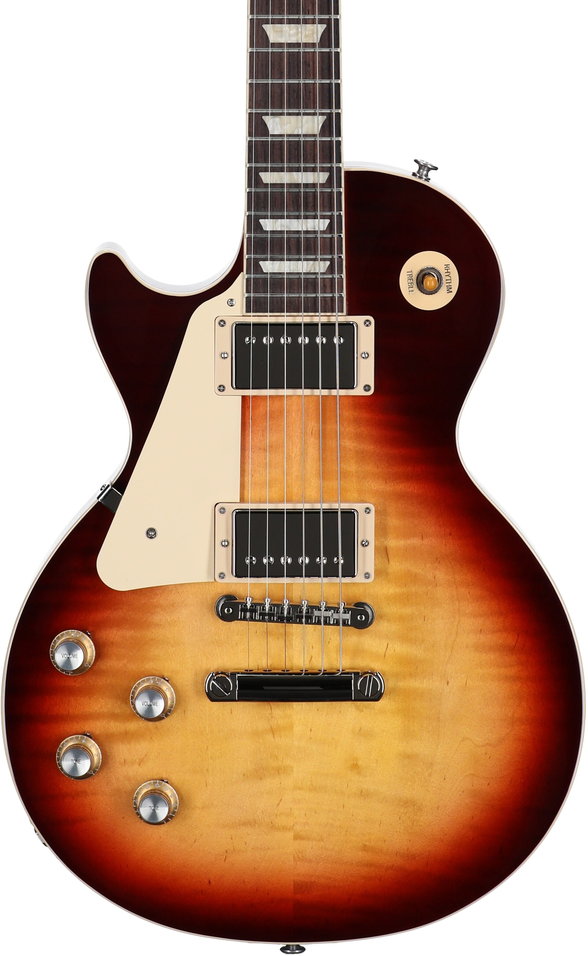 Gibson Les Paul Standard '60s Electric Guitar, Left-Handed (with Case), Bourbon Burst, Serial Number 211950305, Body Straight Front