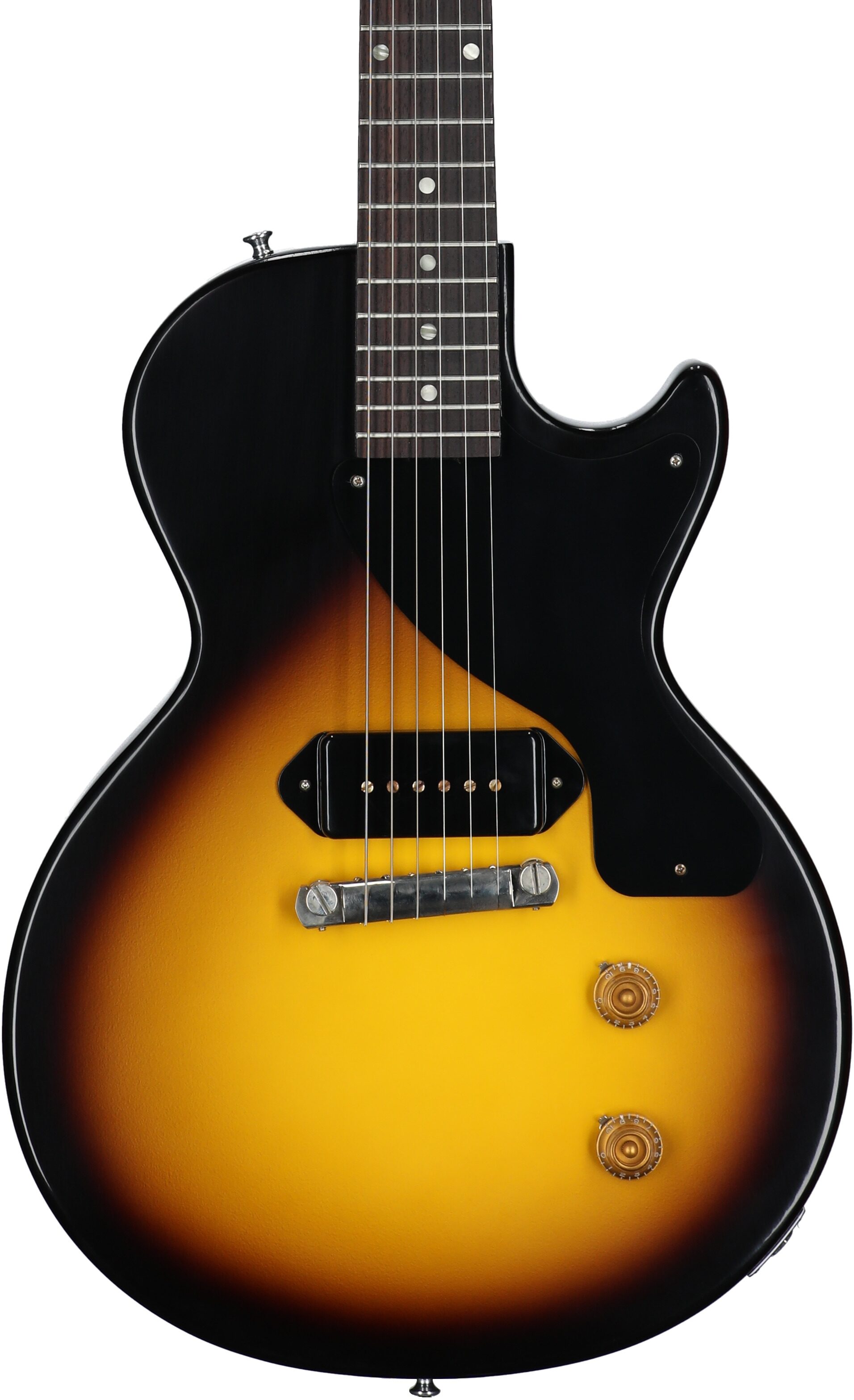 Gibson Custom 1957 Les Paul Junior Reissue Electric Guitar (with Case), Vintage Sunburst, Serial Number 75757, Body Straight Front