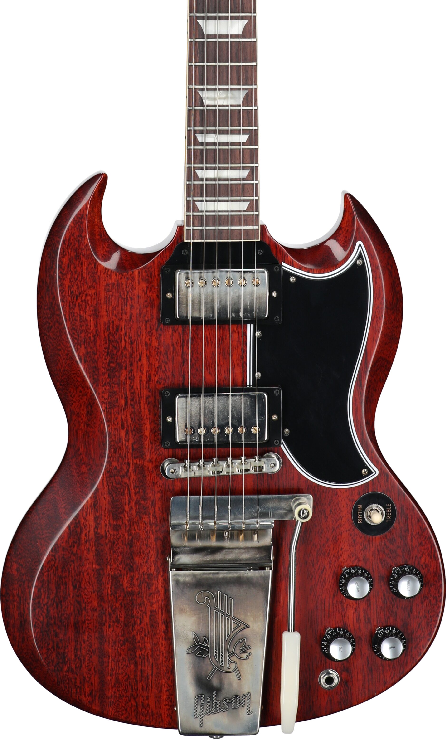 Gibson Custom Shop 1964 SG Standard Maestro Vibrola VOS, (with case), Cherry, Serial Number 502314, Body Straight Front