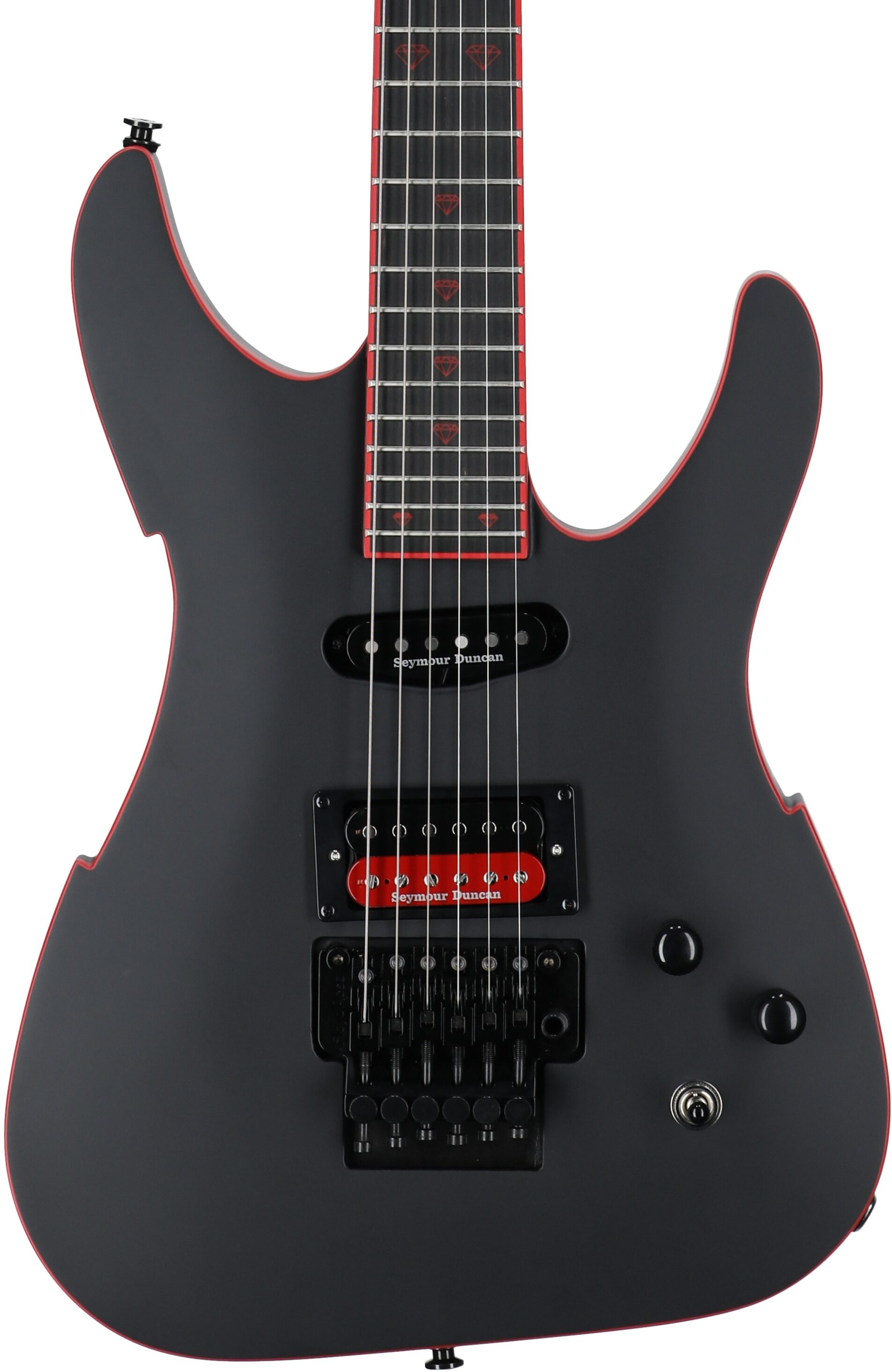 Peavey Vandenberg Electric Guitar (with Case), Matte Black, Serial Number 0ARCFA2000120, Body Straight Front