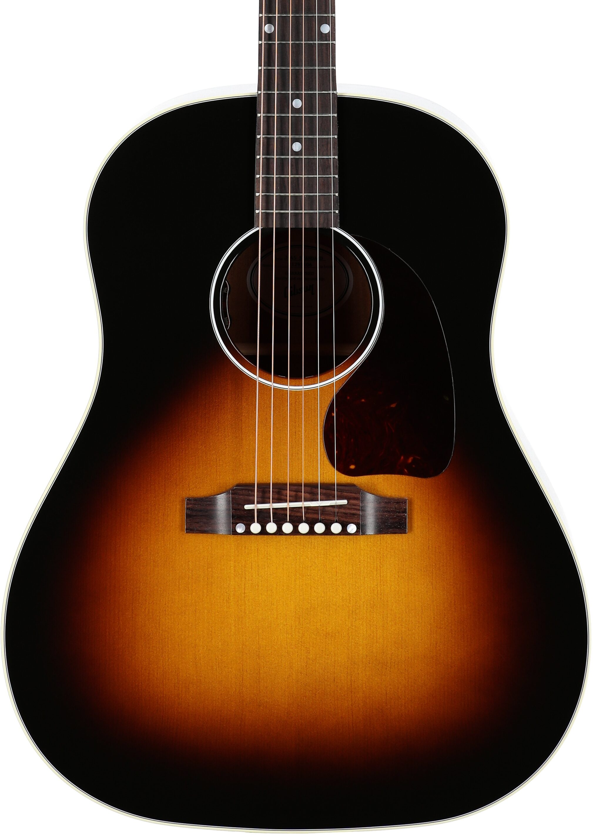 Gibson J-45 Standard Acoustic-Electric Guitar (with Case), Vintage Sunburst, Serial Number 21295106, Body Straight Front