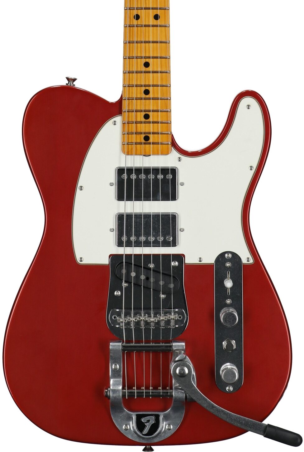 Fender Stories Mike Campbell Telecaster Electric Guitar, Maple Fingerboard (with Case), Red Dog, Serial Number MC250501, Body Straight Front