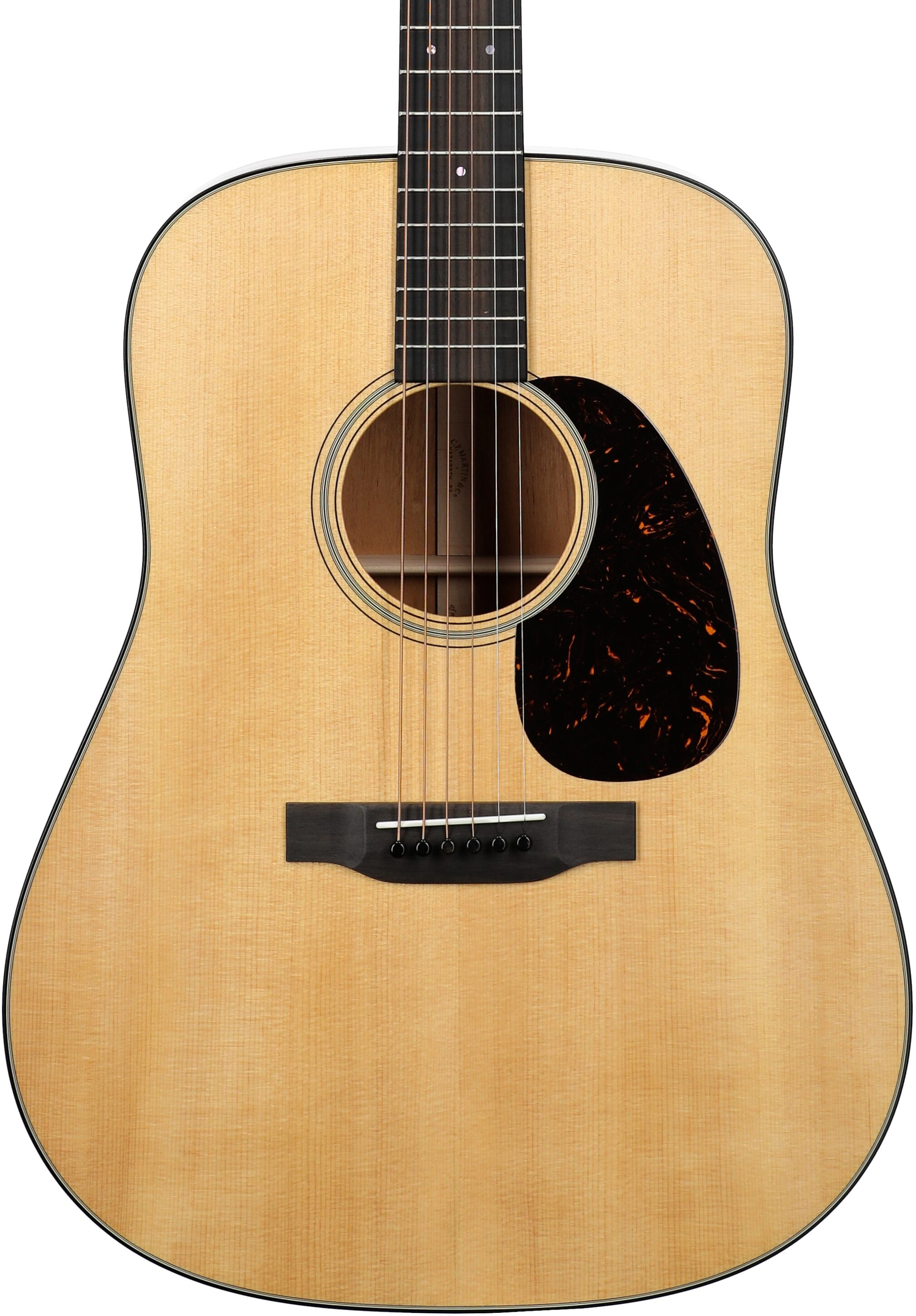 Martin D-18-v2 Satin Acoustic Guitar (with Case), Natural, Serial Number M2957287, Body Straight Front