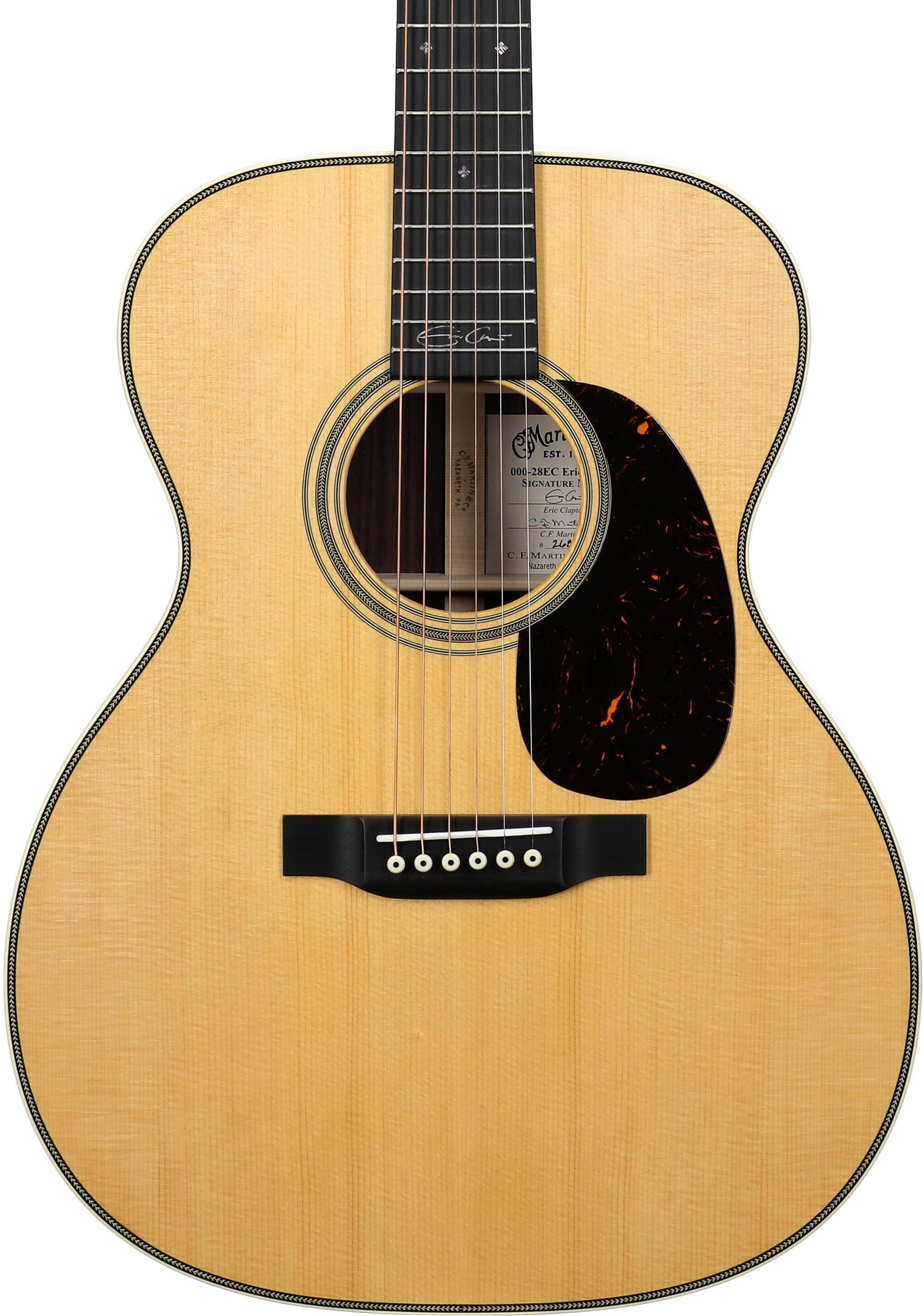 Martin 000-28EC Eric Clapton Auditorium Acoustic Guitar with Case, Natural, Serial Number M2957427, Body Straight Front