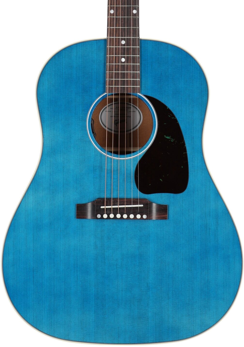 Gibson Limited Edition J-45 Standard Acoustic-Electric Guitar (with Case), Bluebonnet, Serial Number 23384032, Body Straight Front