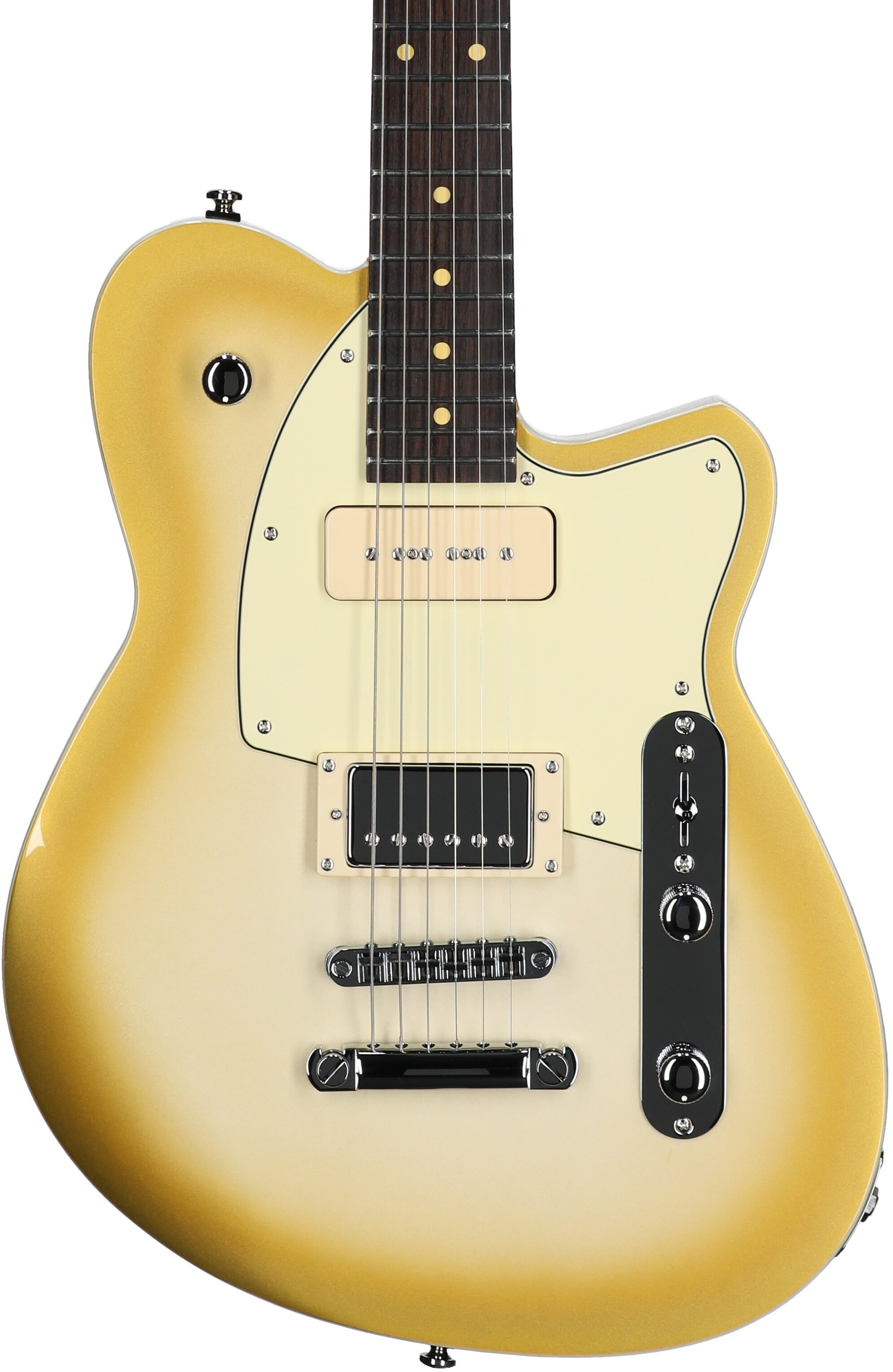 Reverend Double Agent OG Electric Guitar, Venetian Pearl, Rosewood Fretboard, Body Straight Front