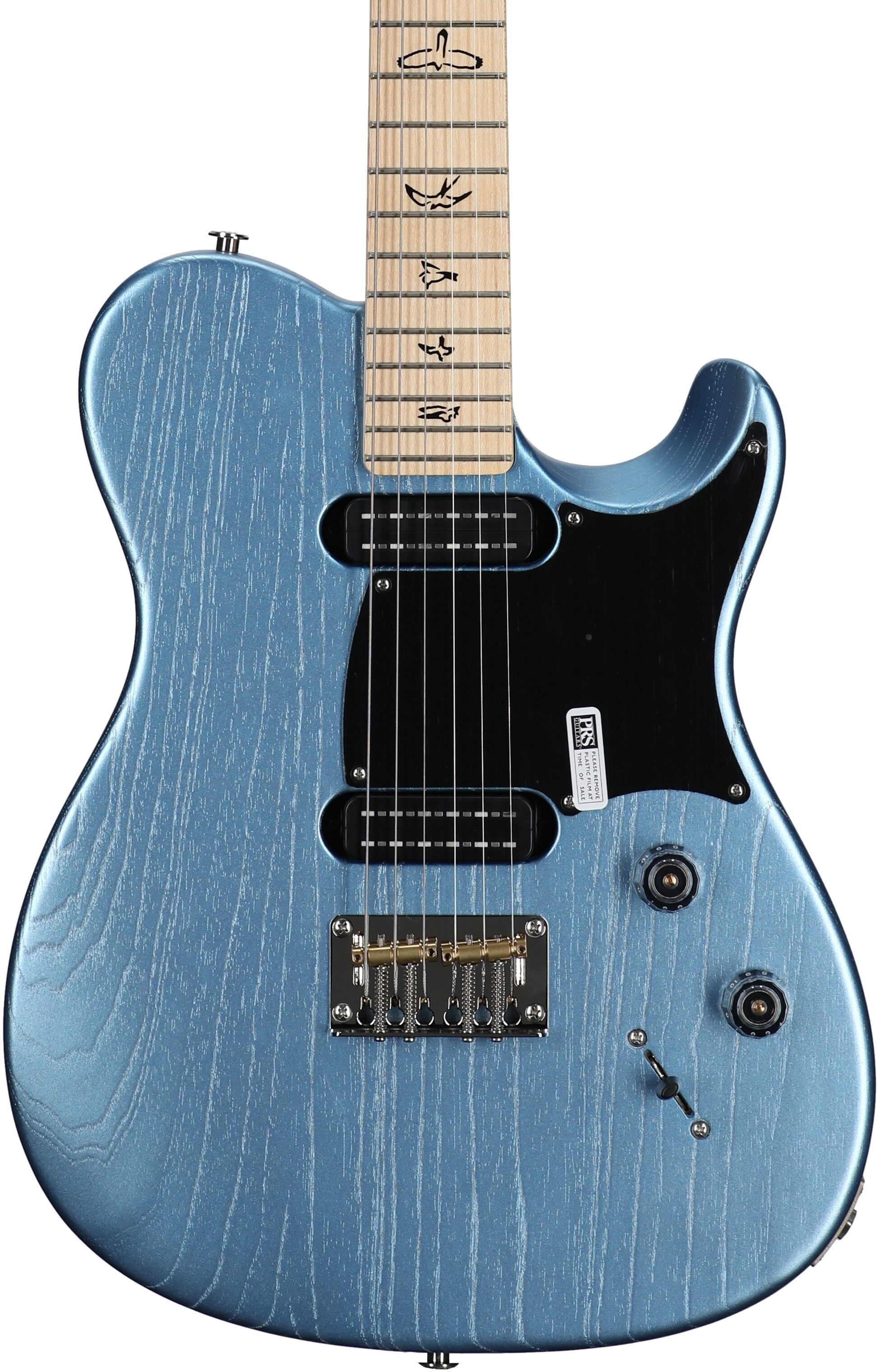 PRS Paul Reed Smith NF 53 Electric Guitar (with Gig Bag), Satin Frost Blue Metallic, Body Straight Front
