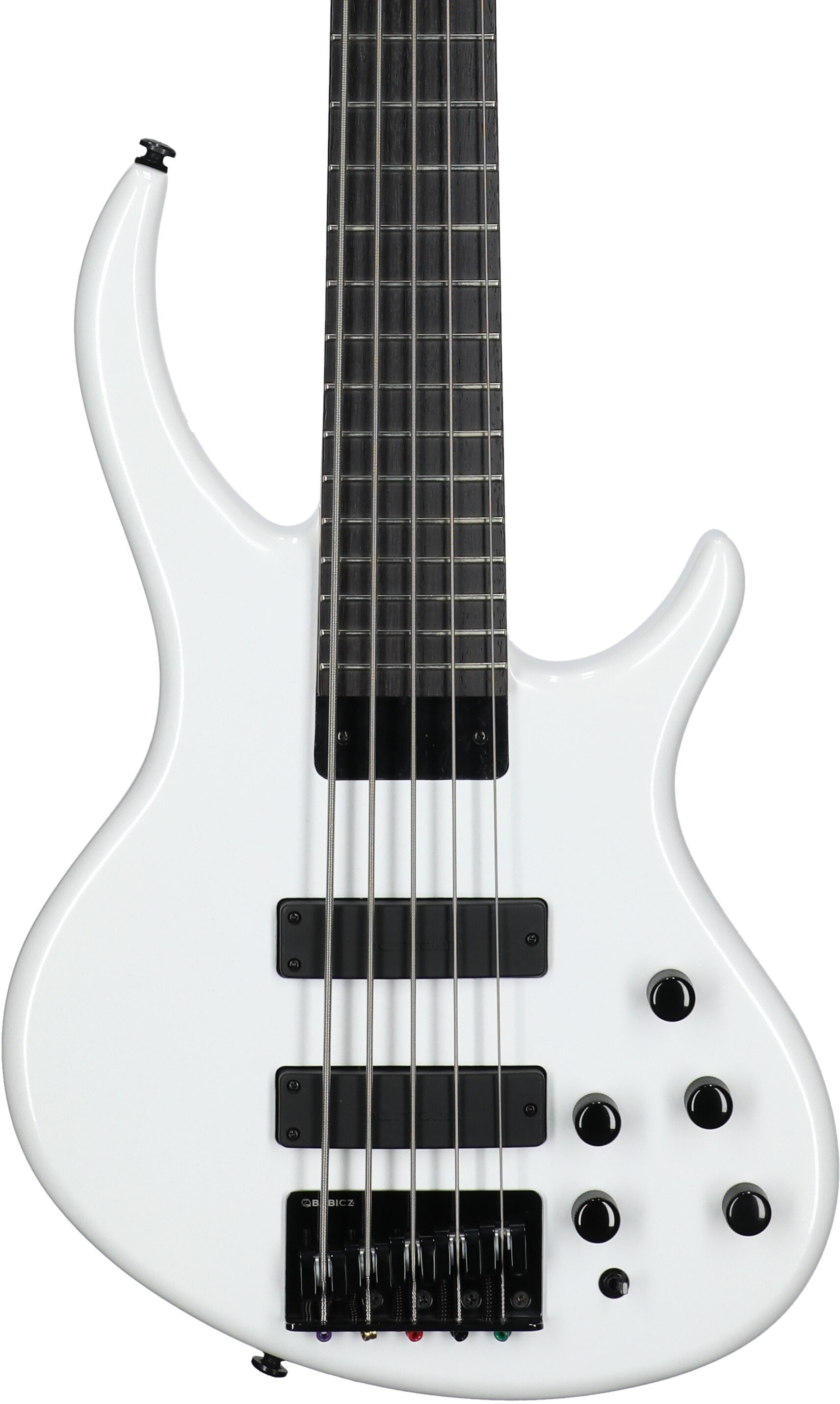 Tobias Killer B V Electric Bass, 5-String (with Gig Bag), White Pearl, Body Straight Front