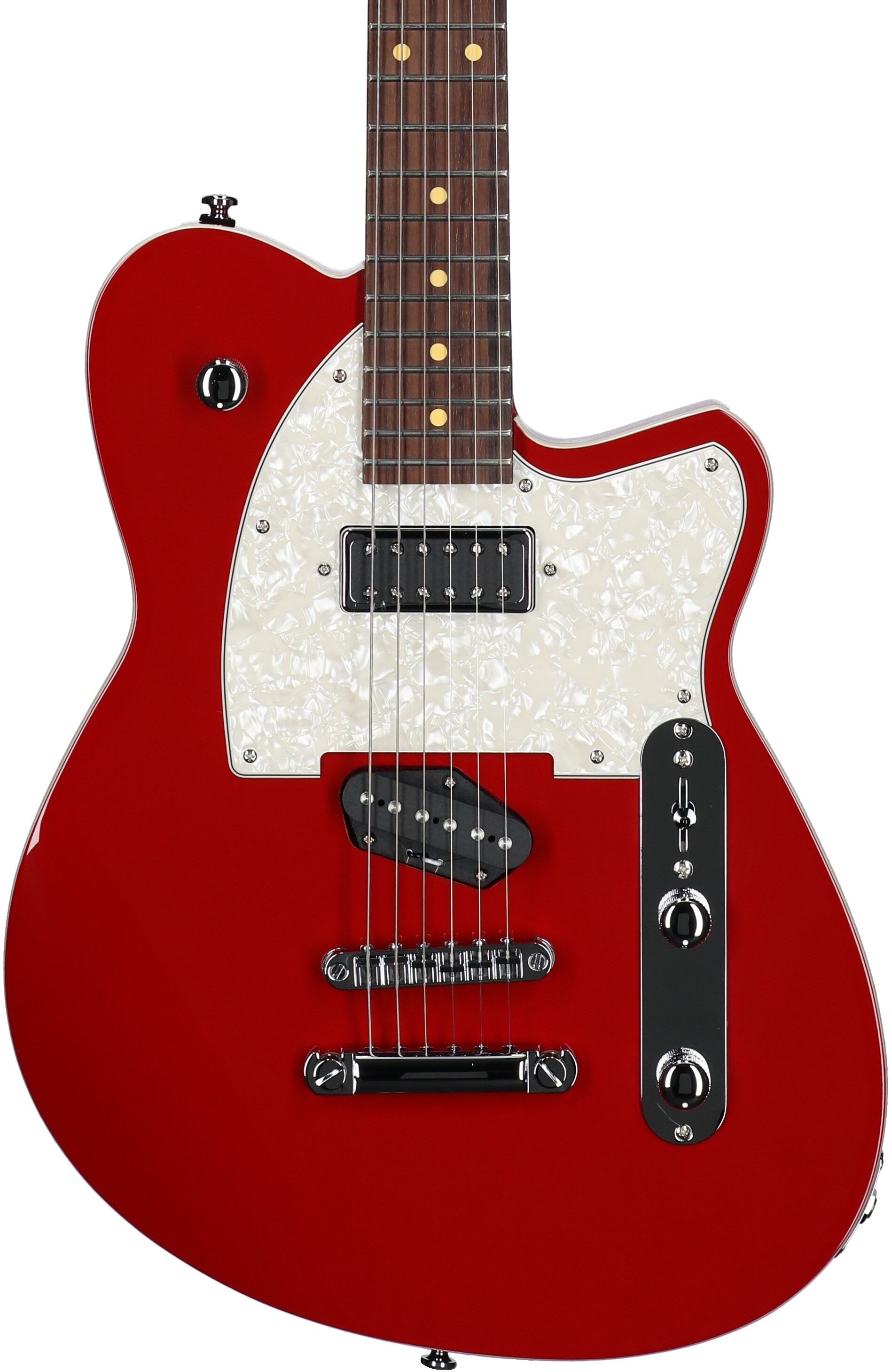 Reverend Buckshot Electric Guitar, Party Red, Body Straight Front