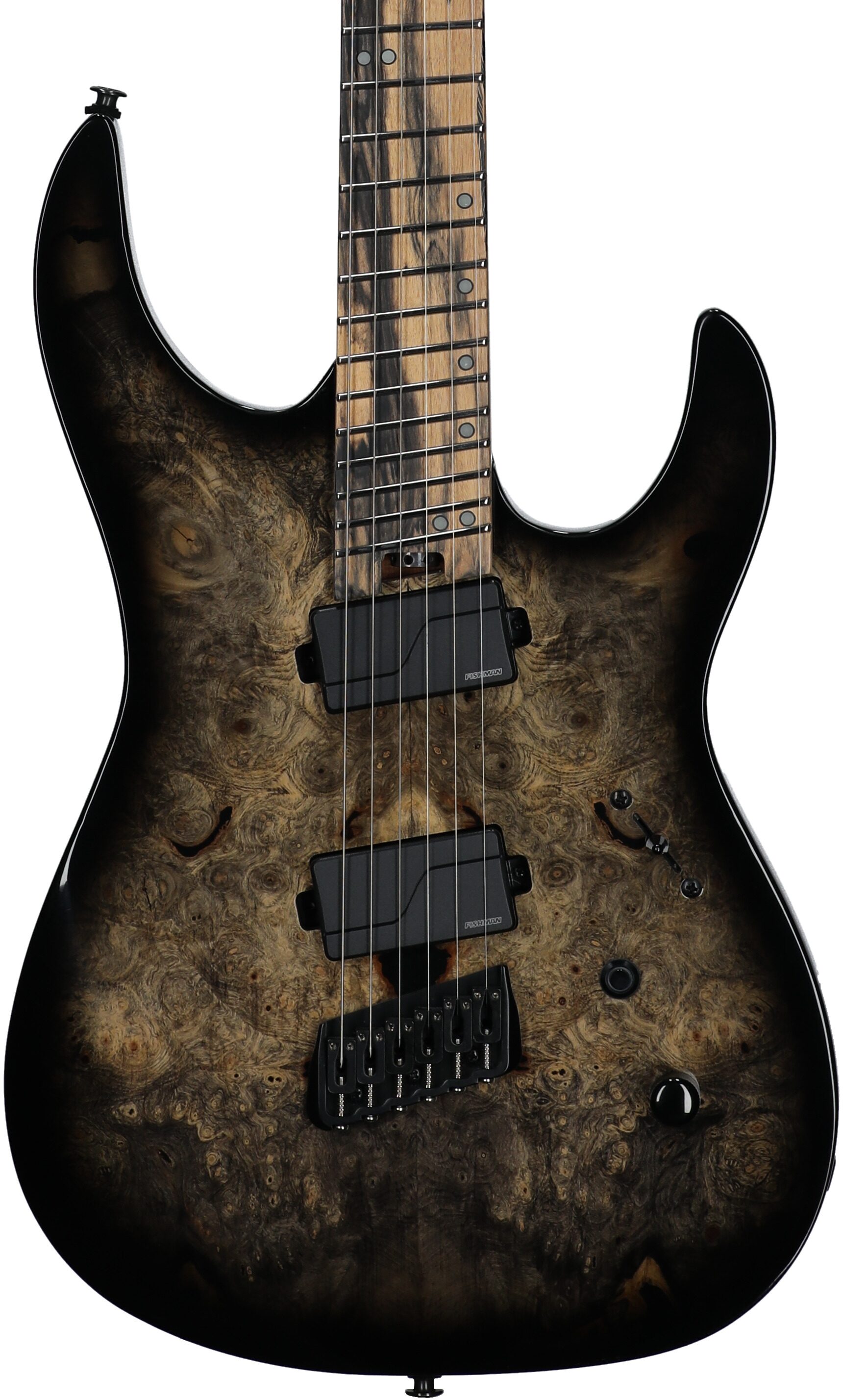 Legator Ninja 6 OD Multi-Scale Electric Guitar, Jupiter Burst, Body Straight Front