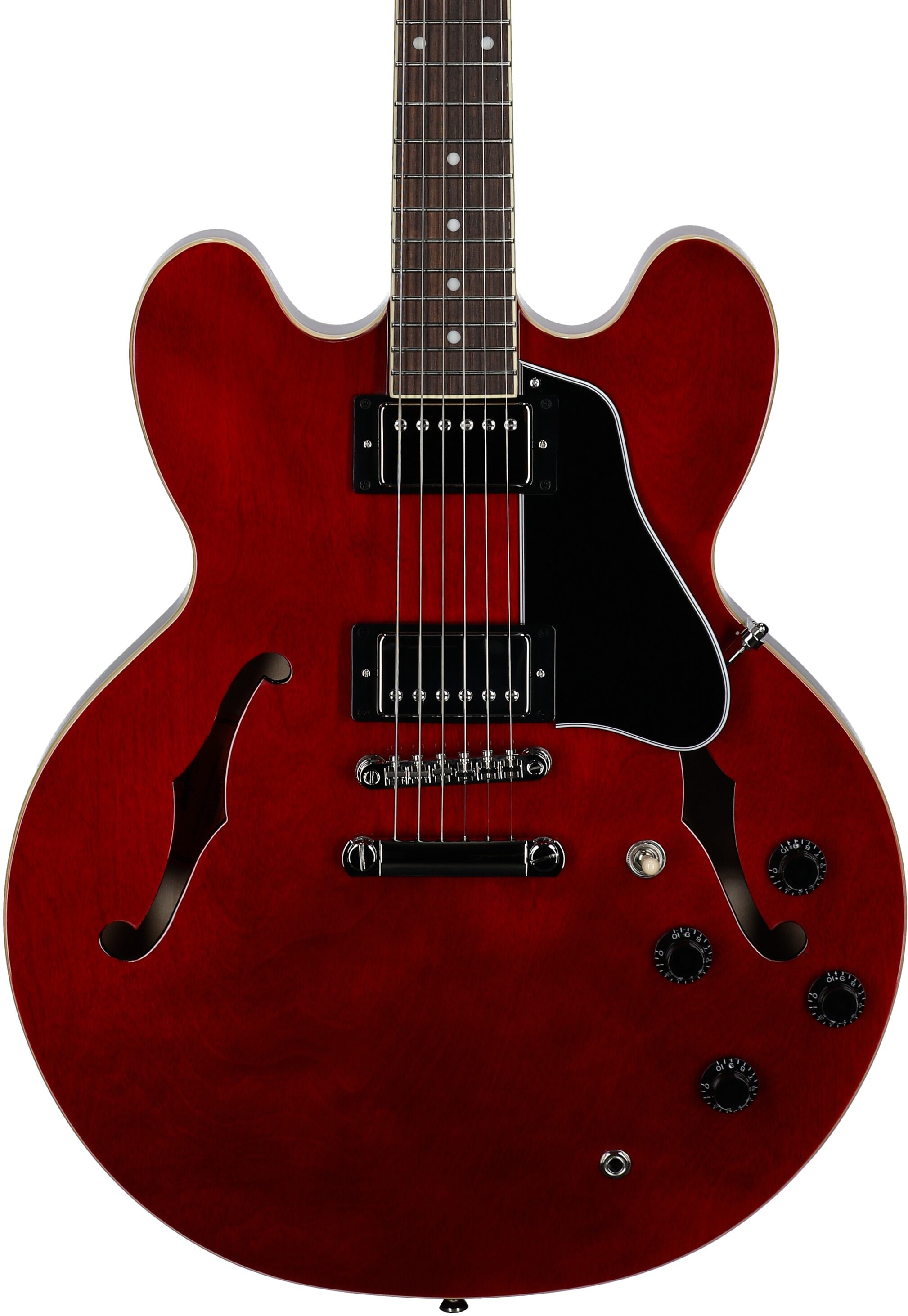 Epiphone ES-335 Traditional Pro Electric Guitar, Dark Wine Red, Body Straight Front