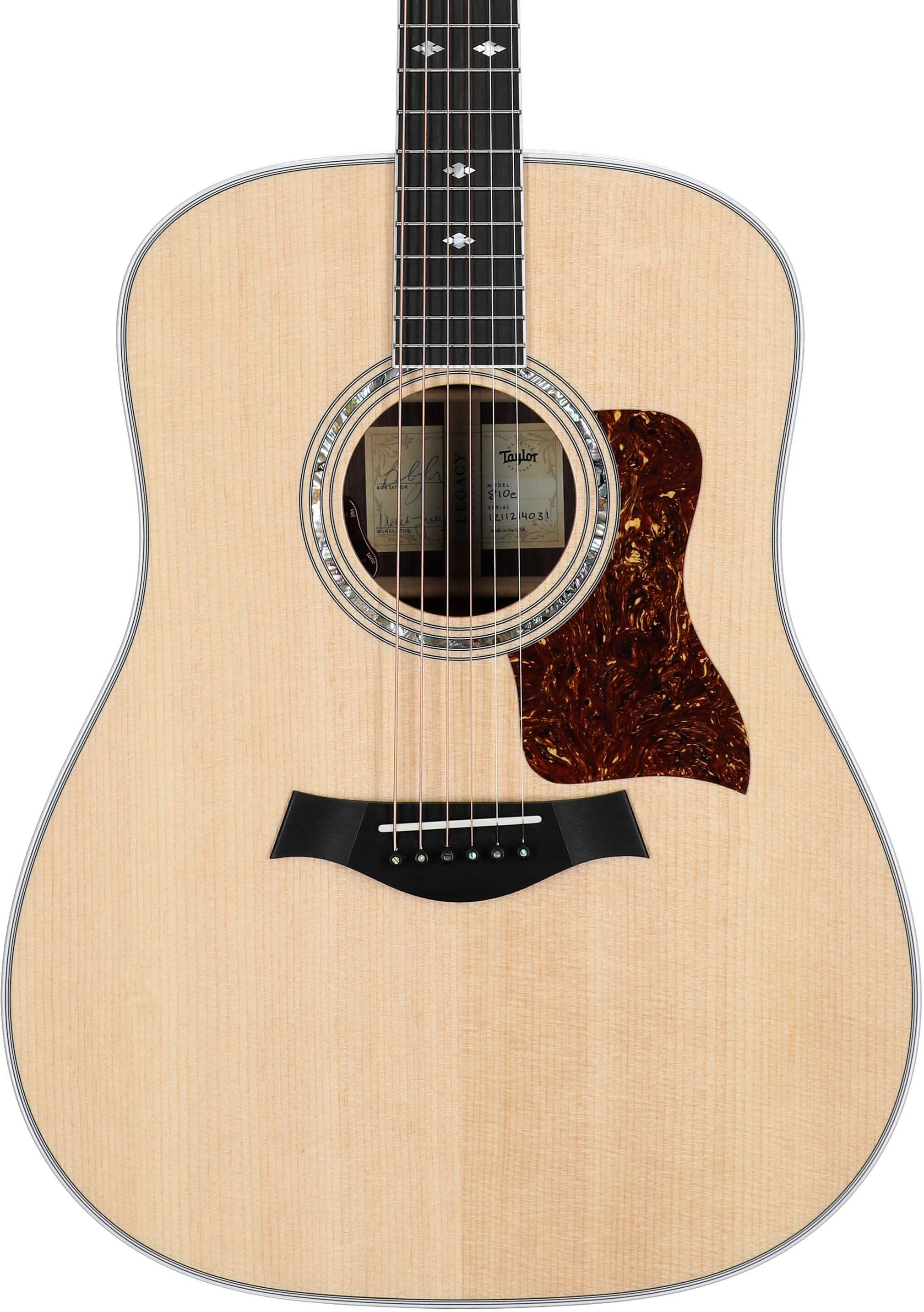 Taylor 810e Legacy Dreadnought Acoustic-Electric Guitar, New, Body Straight Front