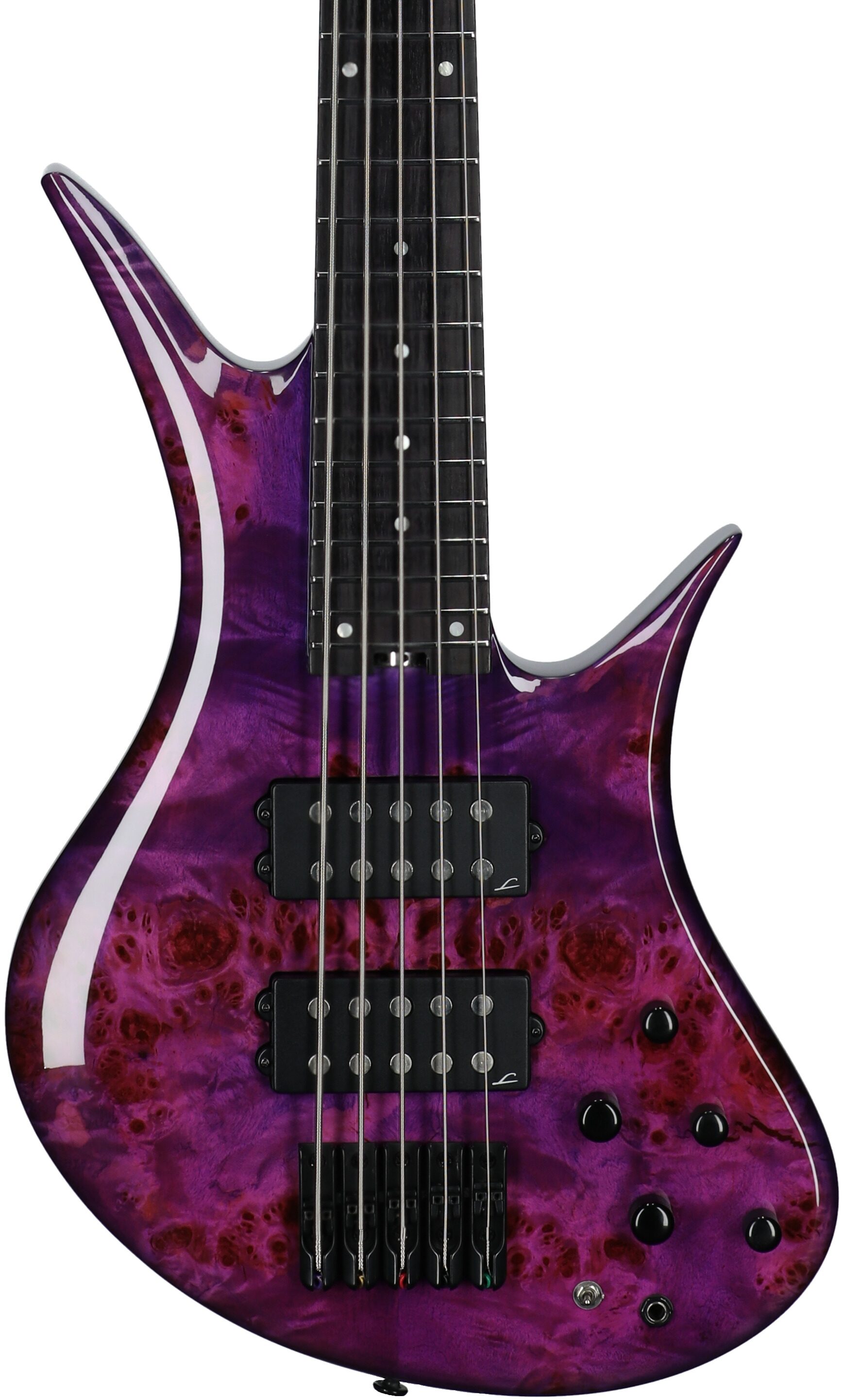 Legator HB5SS Helio 5 Super Shred Bass Guitar, Magenta, Body Straight Front