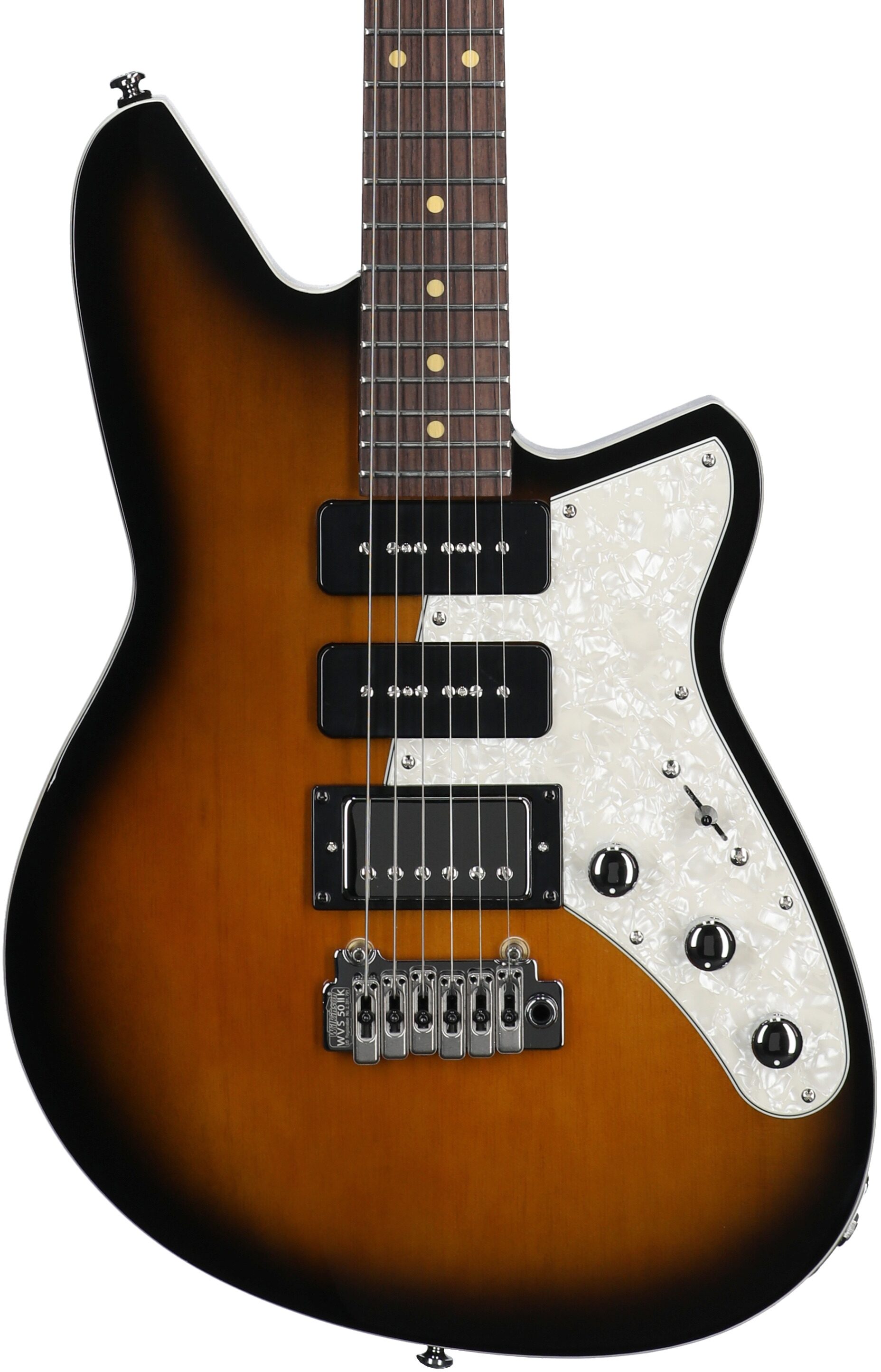 Reverend Six Gun HPP Electric Guitar, Coffee Burst, Body Straight Front