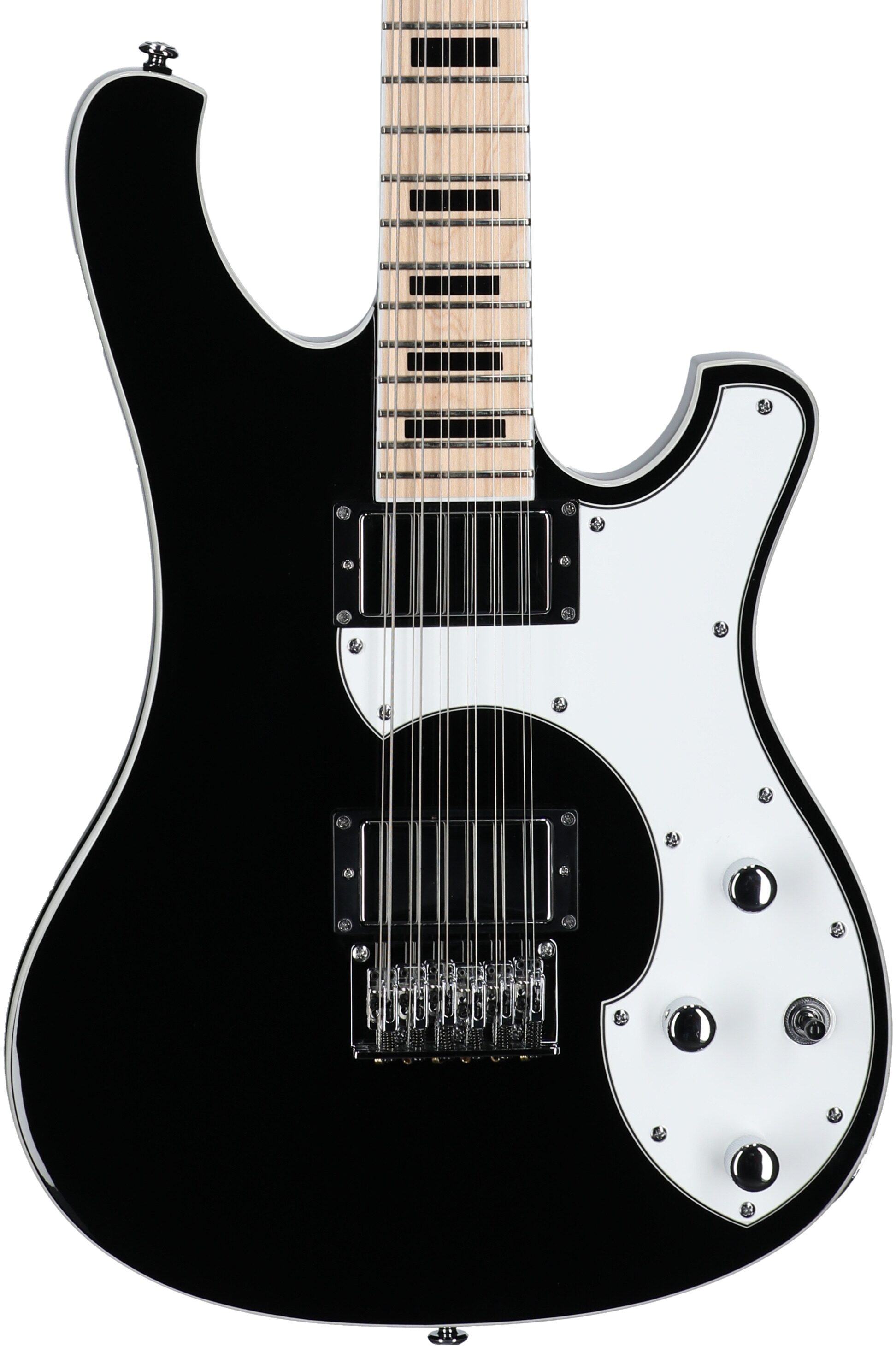Schecter Stargazer 12 Electric Guitar, 12-String, Gloss Black, Body Straight Front