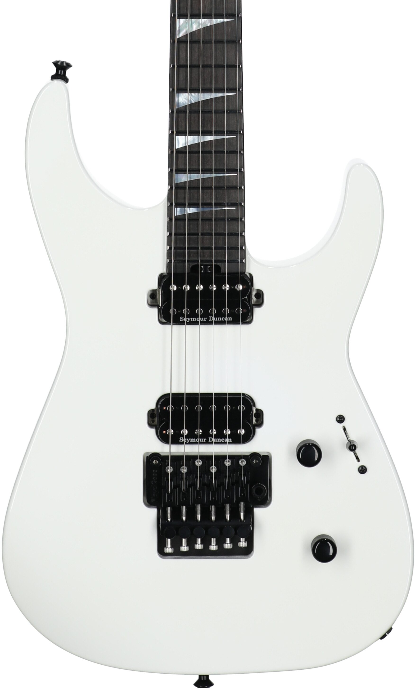 Jackson American Soloist SL2 DX Electric Guitar (with Case), Snow White, Body Straight Front