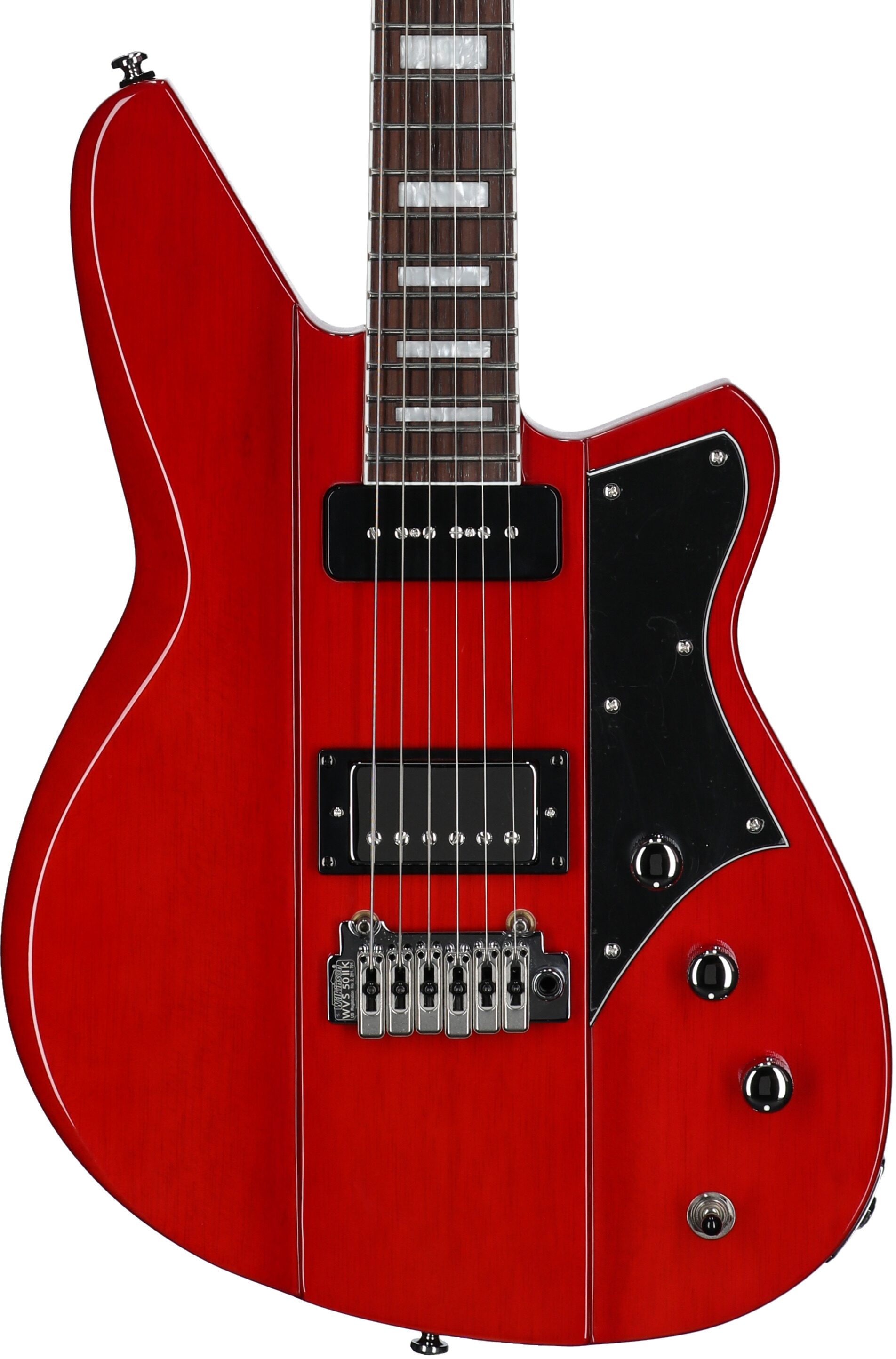 Reverend Warhawk DAW Electric Guitar, Transparent Cherry, Body Straight Front