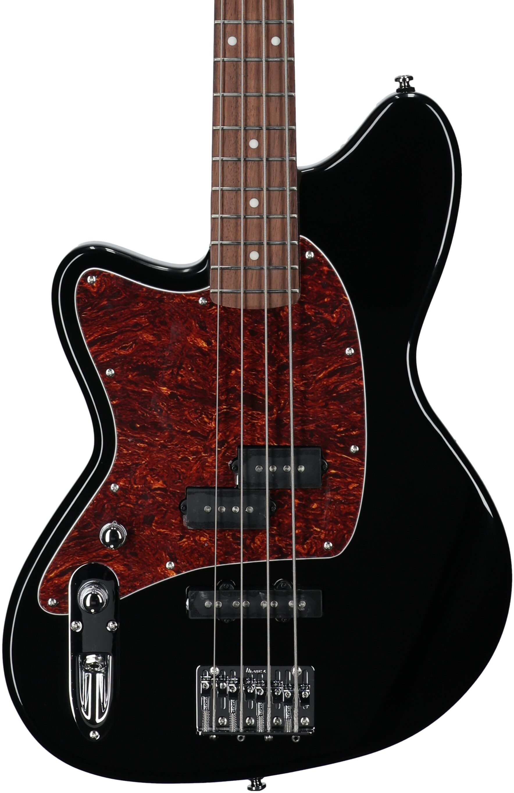 Ibanez Talman TMB100 Electric Bass, Left-Handed, Black, Body Straight Front
