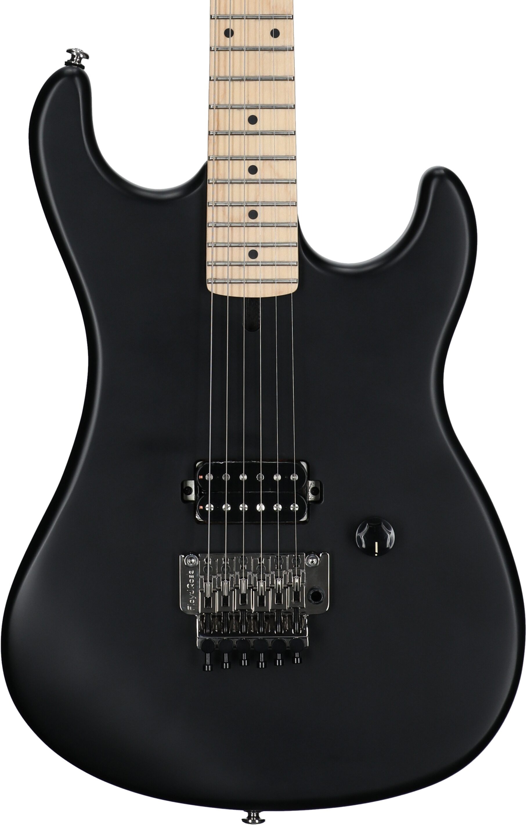 Kramer The 84 Electric Guitar (with Gig Bag), Intruder Black Satin, Body Straight Front