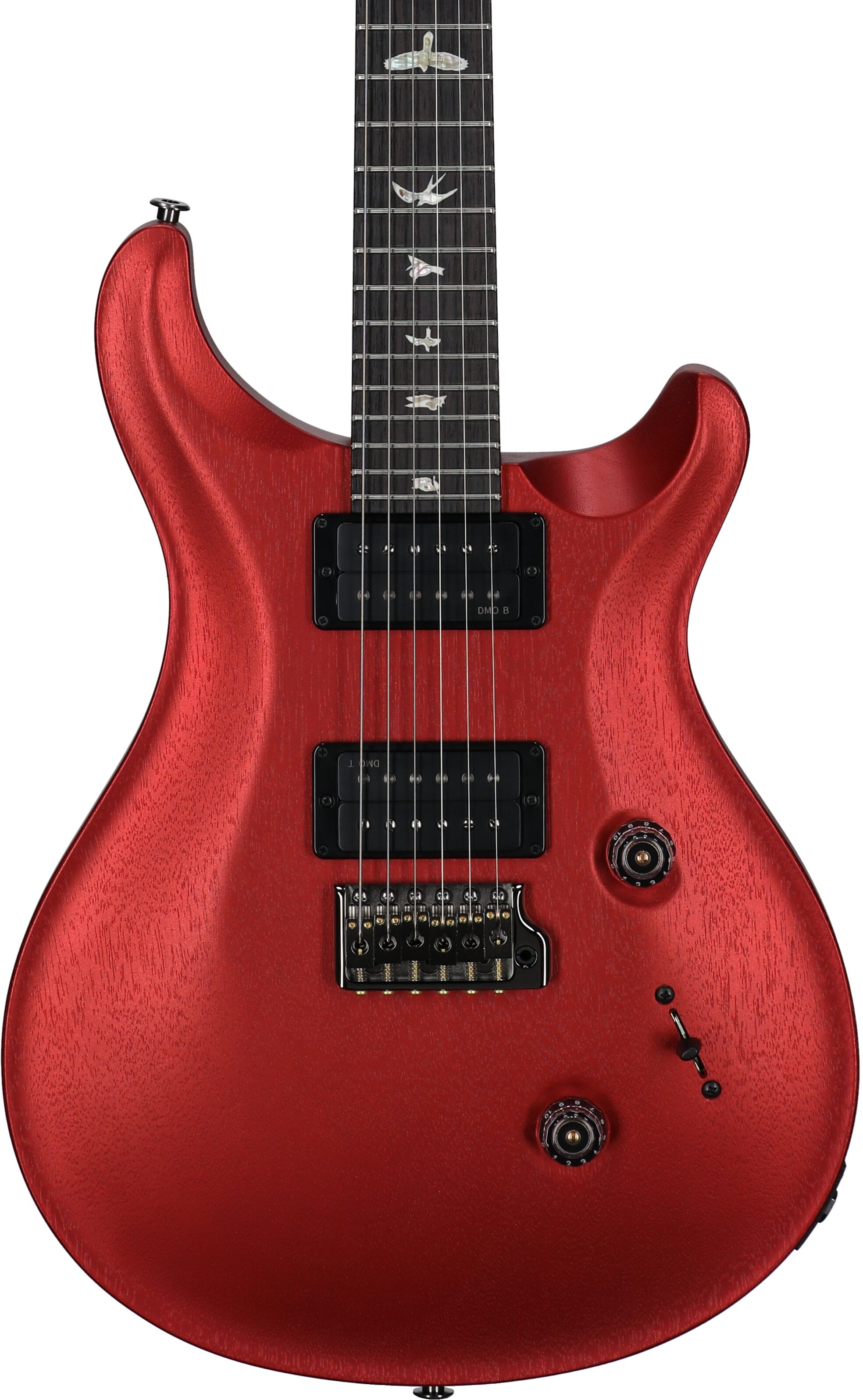 PRS Paul Reed Smith Satin Standard 24 Electric Guitar (with Case), Red Apple Metallic, Body Straight Front