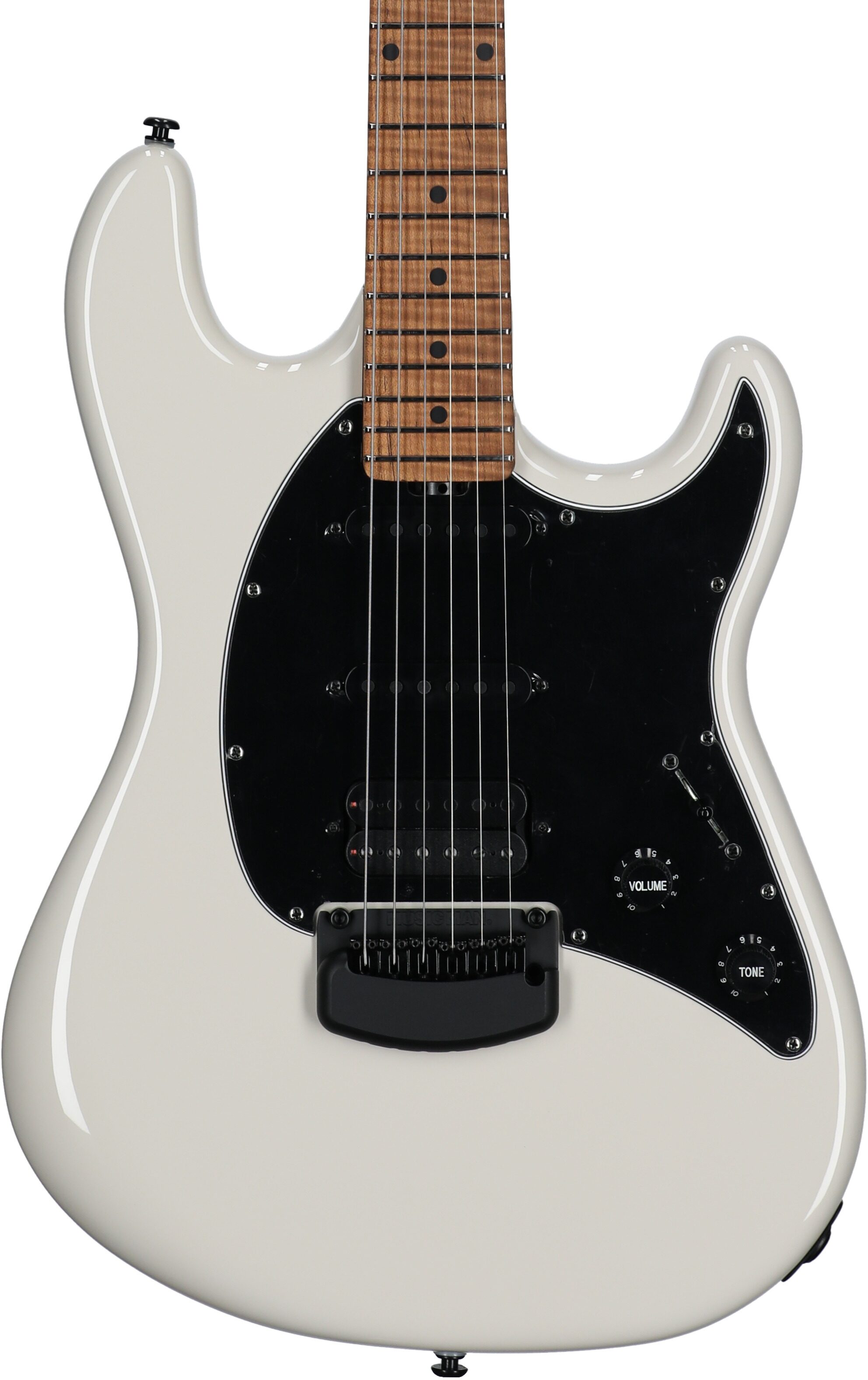Ernie Ball Music Man Cutlass RS HSS Electric Guitar (with Case), Limestone, Body Straight Front