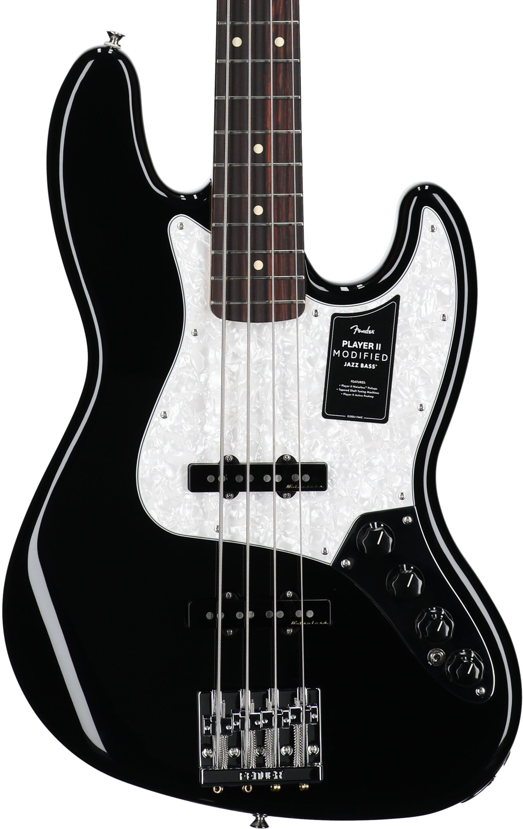 Fender Player II Modified Active Jazz Electric Bass, Rosewood Fingerboard (with Gig Bag), Dusk, Body Straight Front