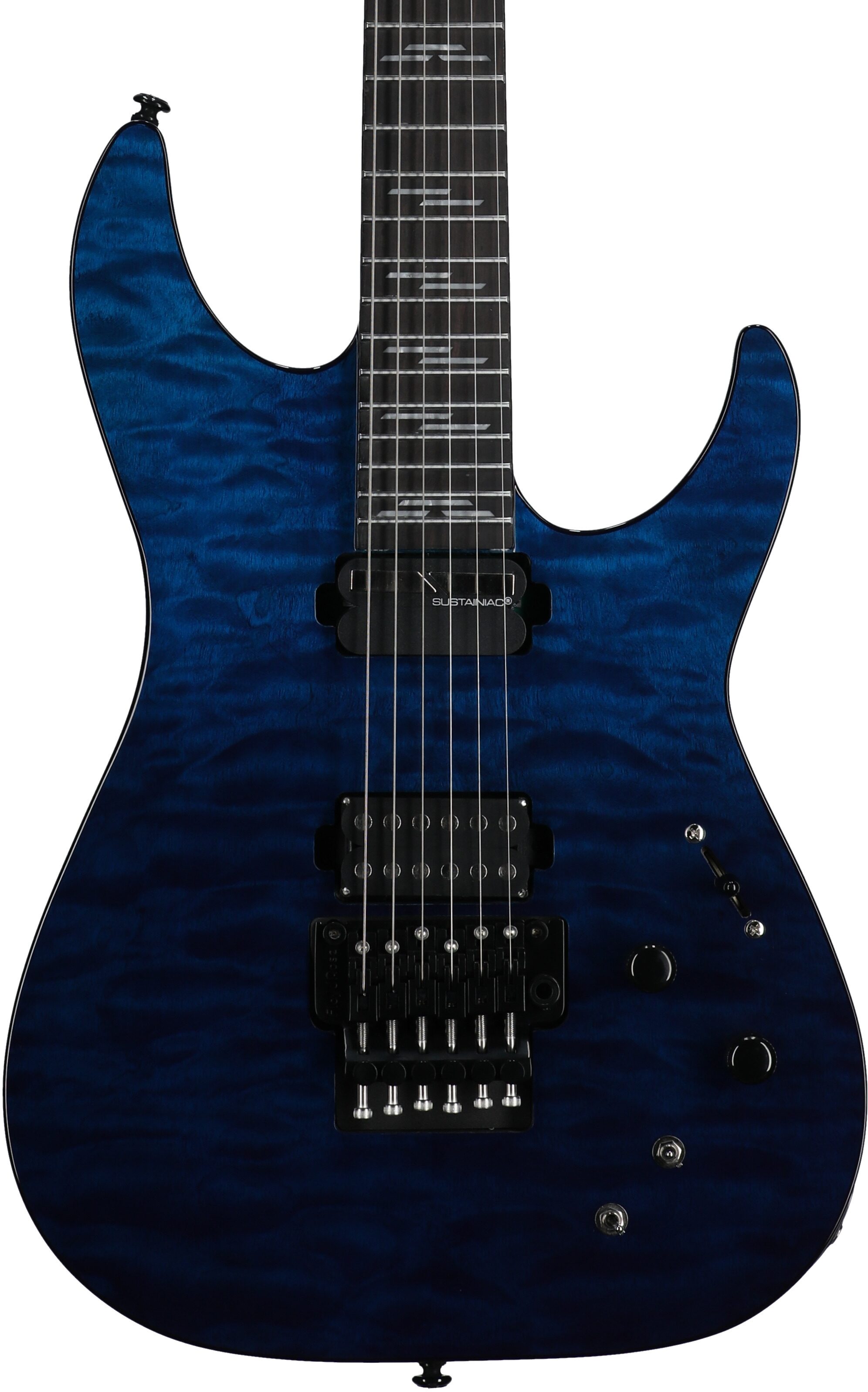 Schecter Reaper 6 FRS Elite Electric Guitar, Deep Ocean Blue, Body Straight Front