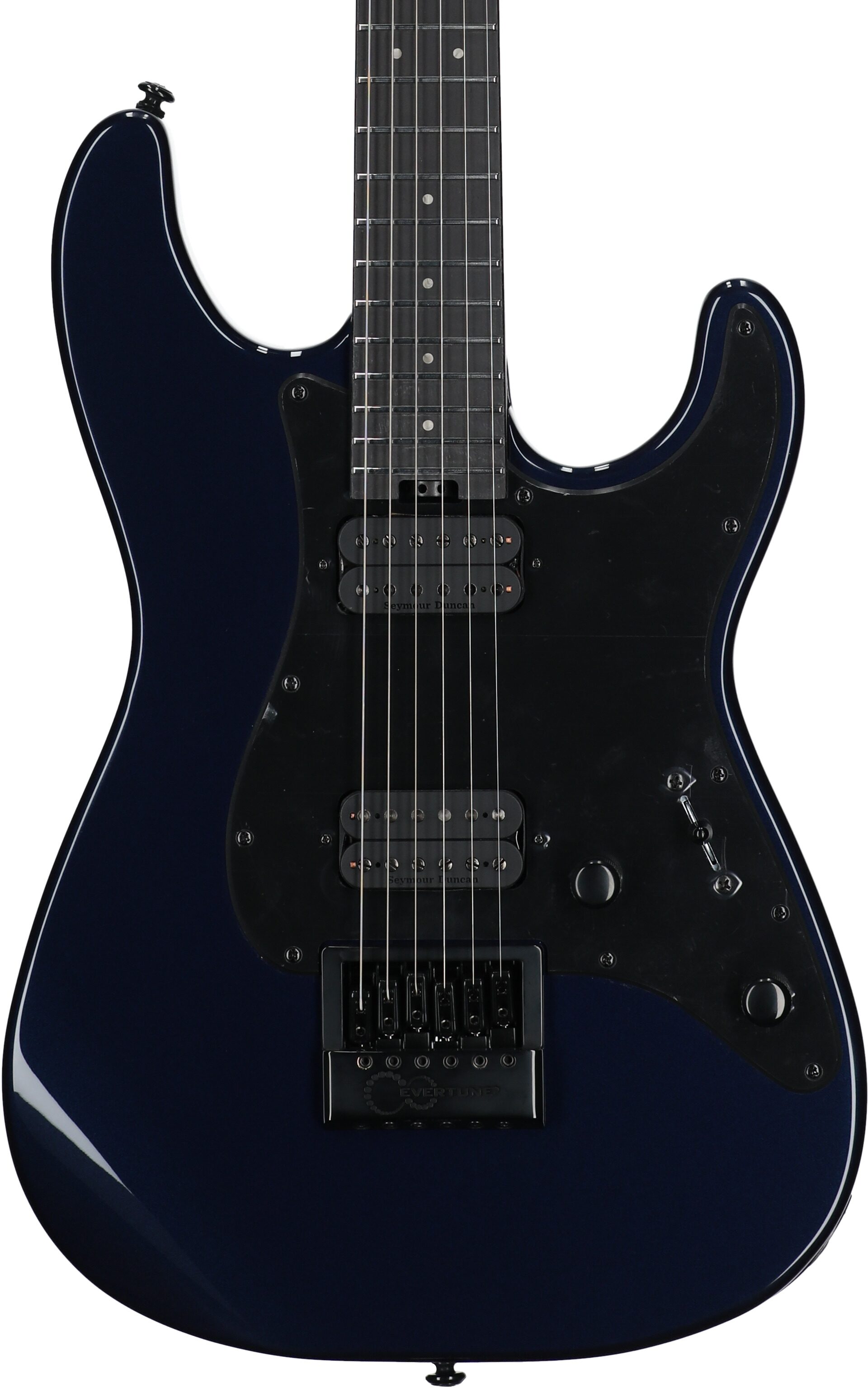 Charvel Pro-Mod Plus So-Cal SC1 HH Electric Guitar (with Gig Bag), Midnight Blue, Body Straight Front