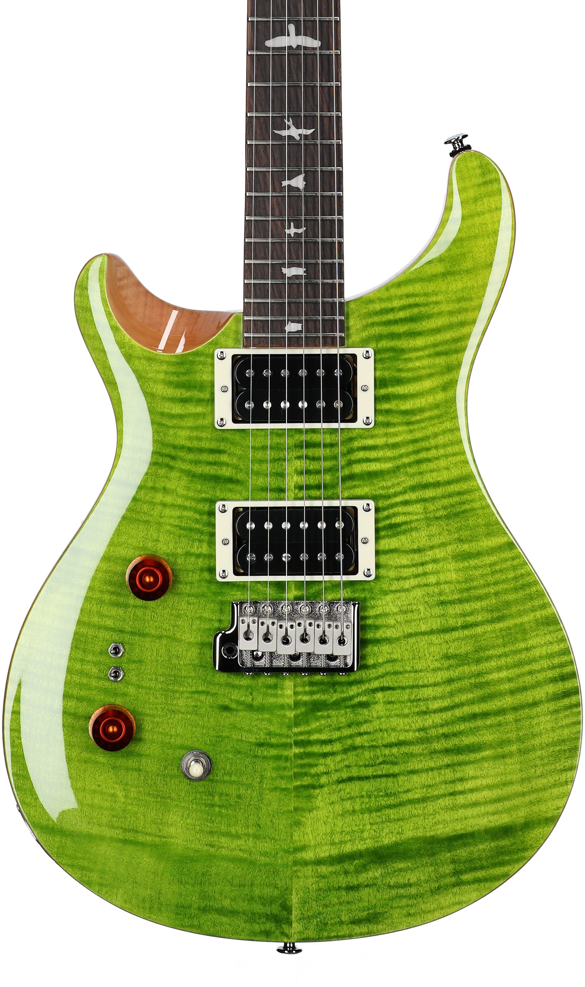 PRS Paul Reed Smith SE Custom 24-08 Electric Guitar, Left-Handed, Eriza Verde, Body Straight Front