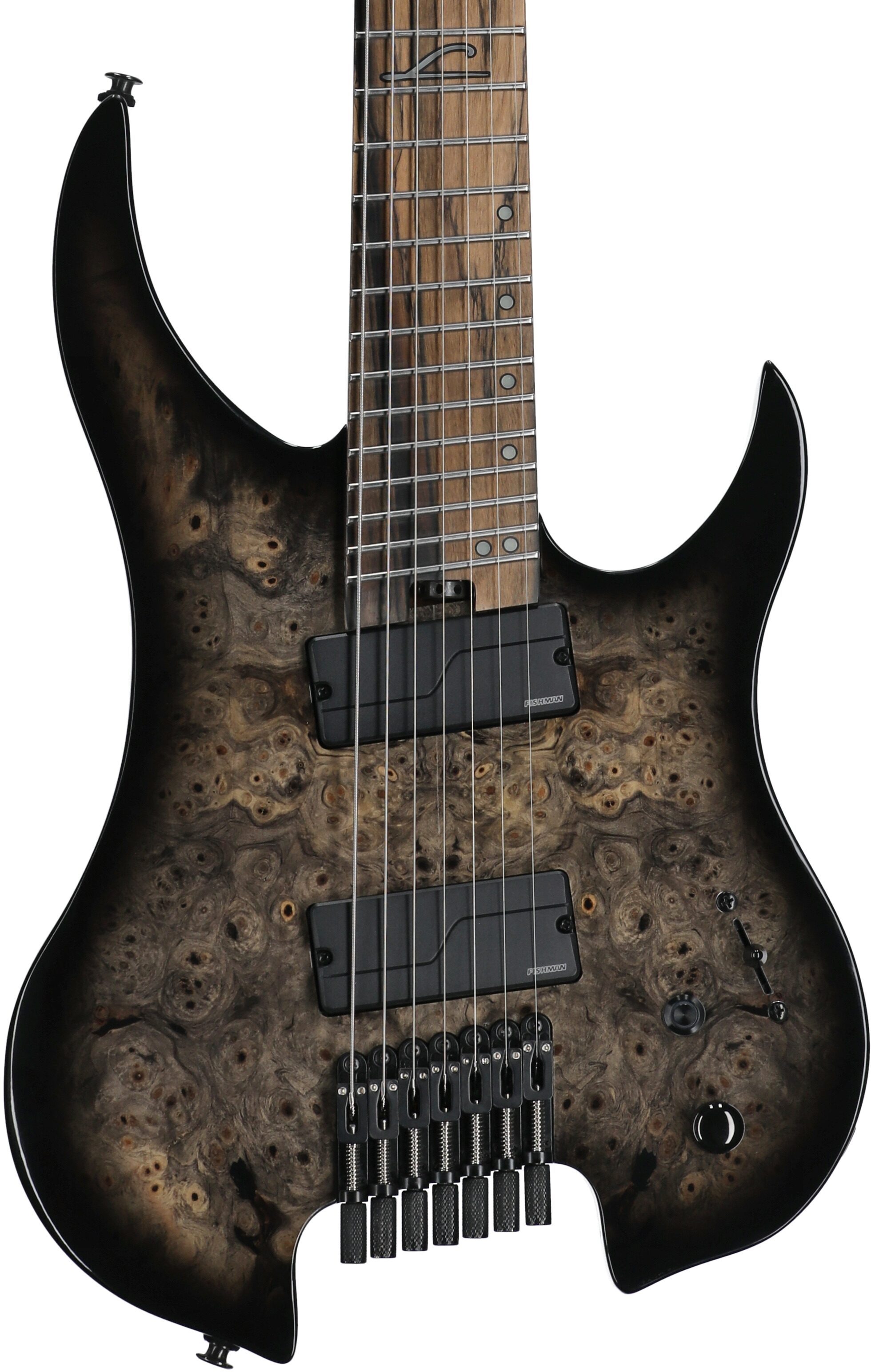 Legator Ghost 7 OD Multi-Scale Guitar, Jupiter Burst, Body Straight Front