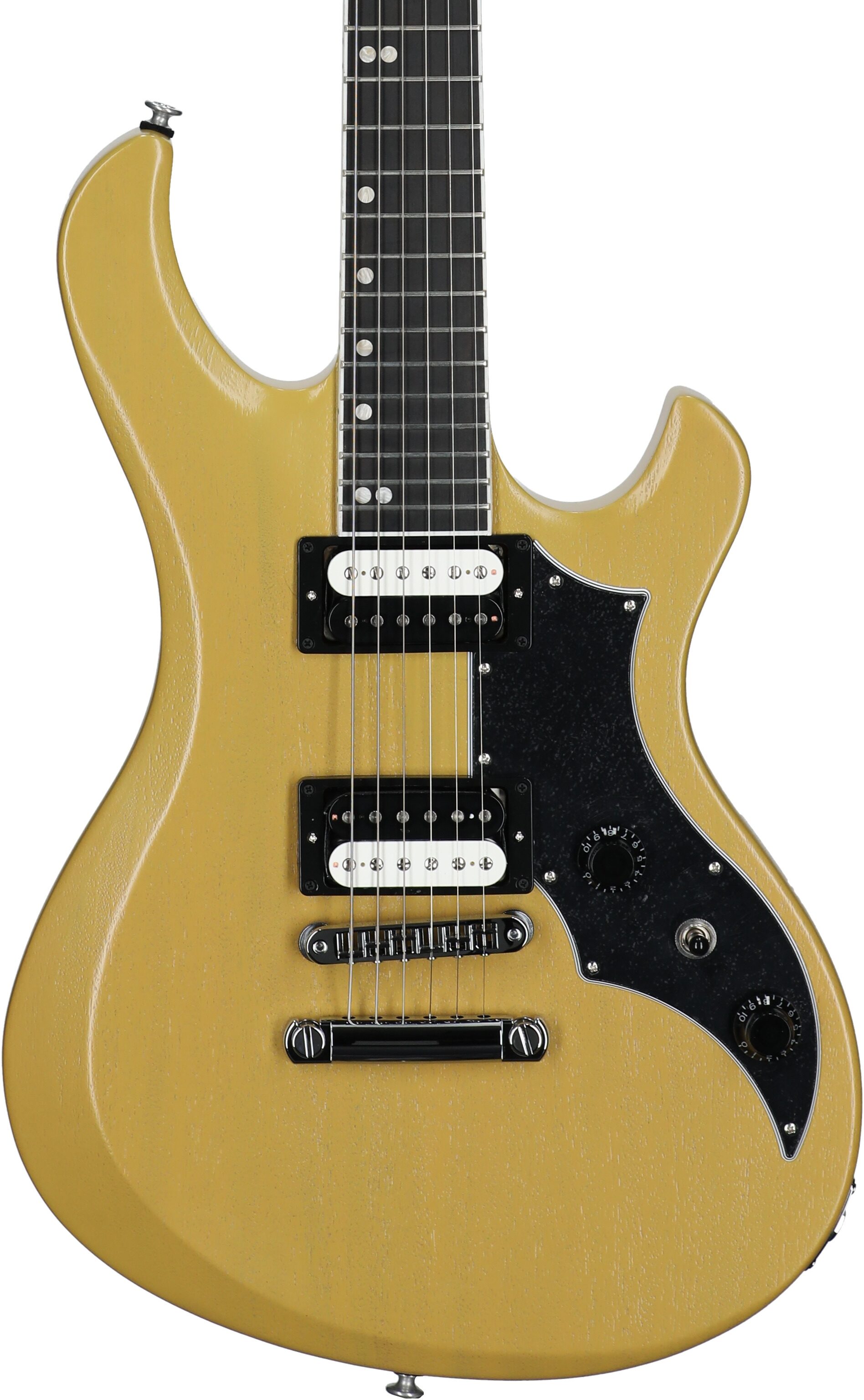 Gibson Victory Electric Guitar (with Case), TV Yellow Satin, Body Straight Front